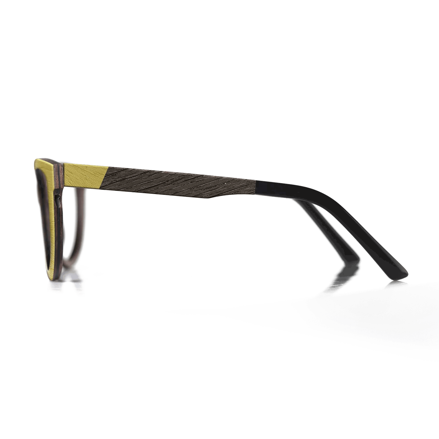 Fumed Oak,Walnut: Straight Grain,Italian Ebony,Poplar Dyed: Yellow,Poplar Dyed: Blue Denim: Angle Cut - The Maiden - Cat - SIRIS wood optic