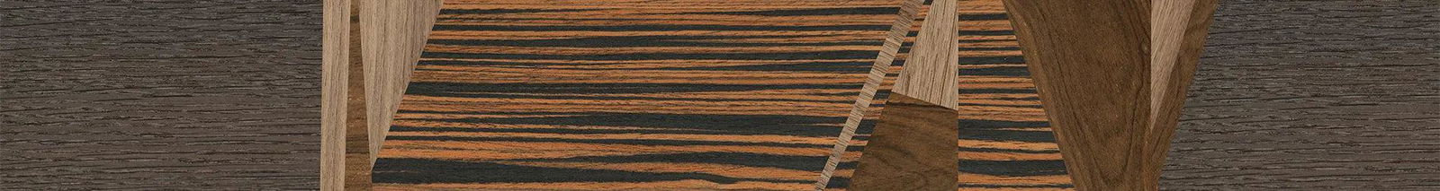 Fumed Oak,Walnut: Straight Grain,Italian Ebony,Ziricote Dark Quartered: Mosaic - The Hero - Square - 1694 - SIRIS wood optic