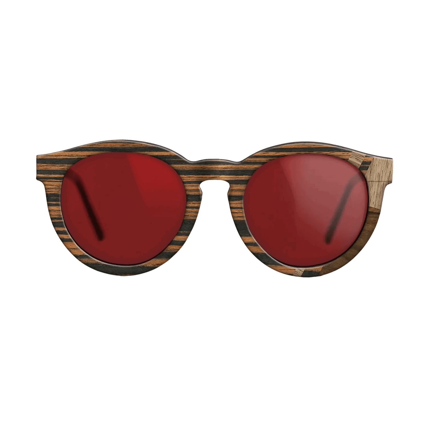 Fumed Oak,Walnut: Straight Grain,Italian Ebony,Ziricote Dark Quartered: Mosaic - The Rebel - Round - 1694 - SIRIS wood optic