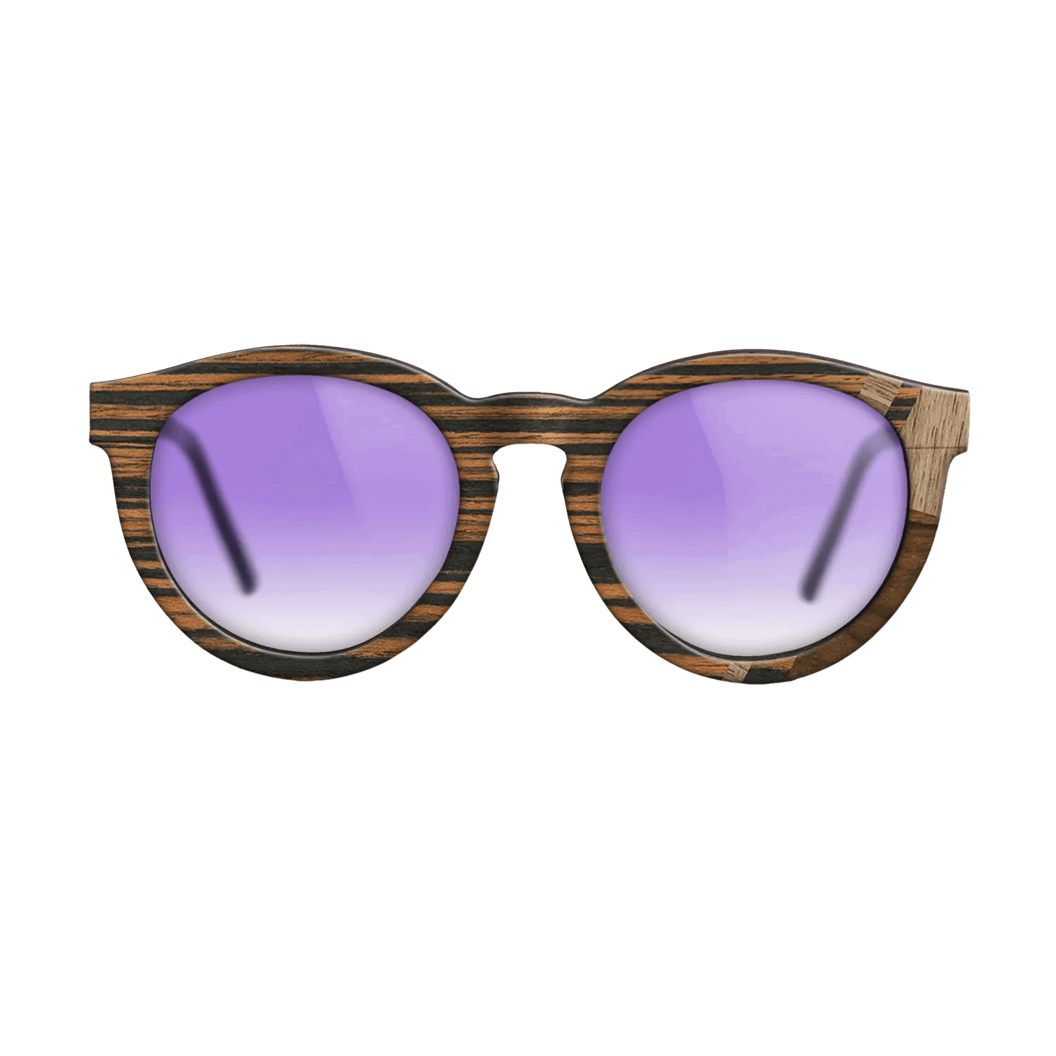 Fumed Oak,Walnut: Straight Grain,Italian Ebony,Ziricote Dark Quartered: Mosaic - The Rebel - Round - 1694 - SIRIS wood optic