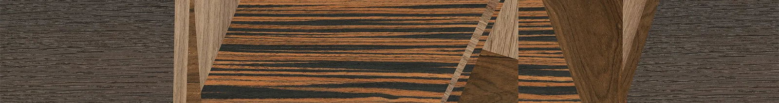 Fumed Oak,Walnut: Straight Grain,Italian Ebony,Ziricote Dark Quartered: Mosaic - The Sage - Rectangle - 1694 - SIRIS wood optic