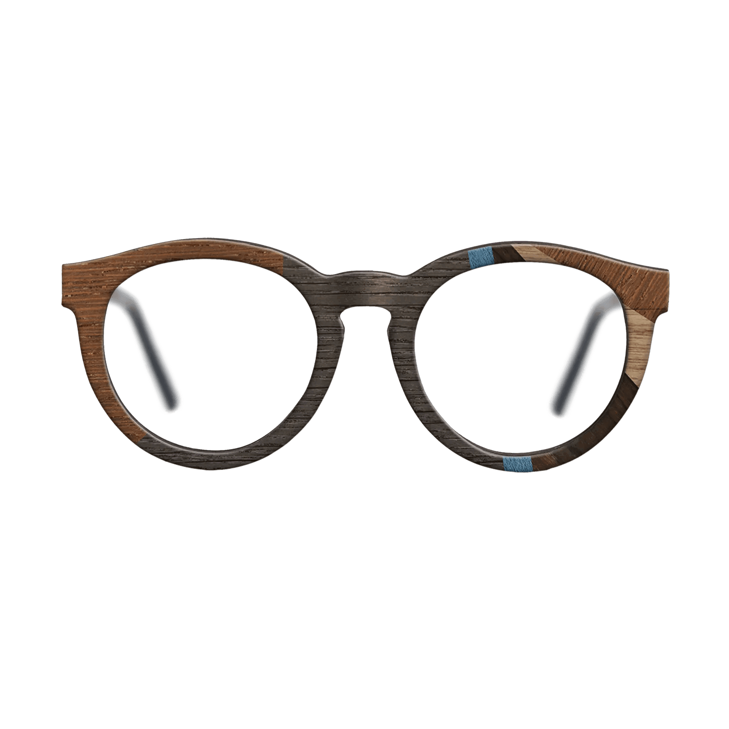 Fumed Oak,Walnut: Straight Grain,Poplar Dyed: Blue Denim,Wenge,Fumed Eucalyptus: Fractal - The Rebel - Round - 1187 - SIRIS wood optic