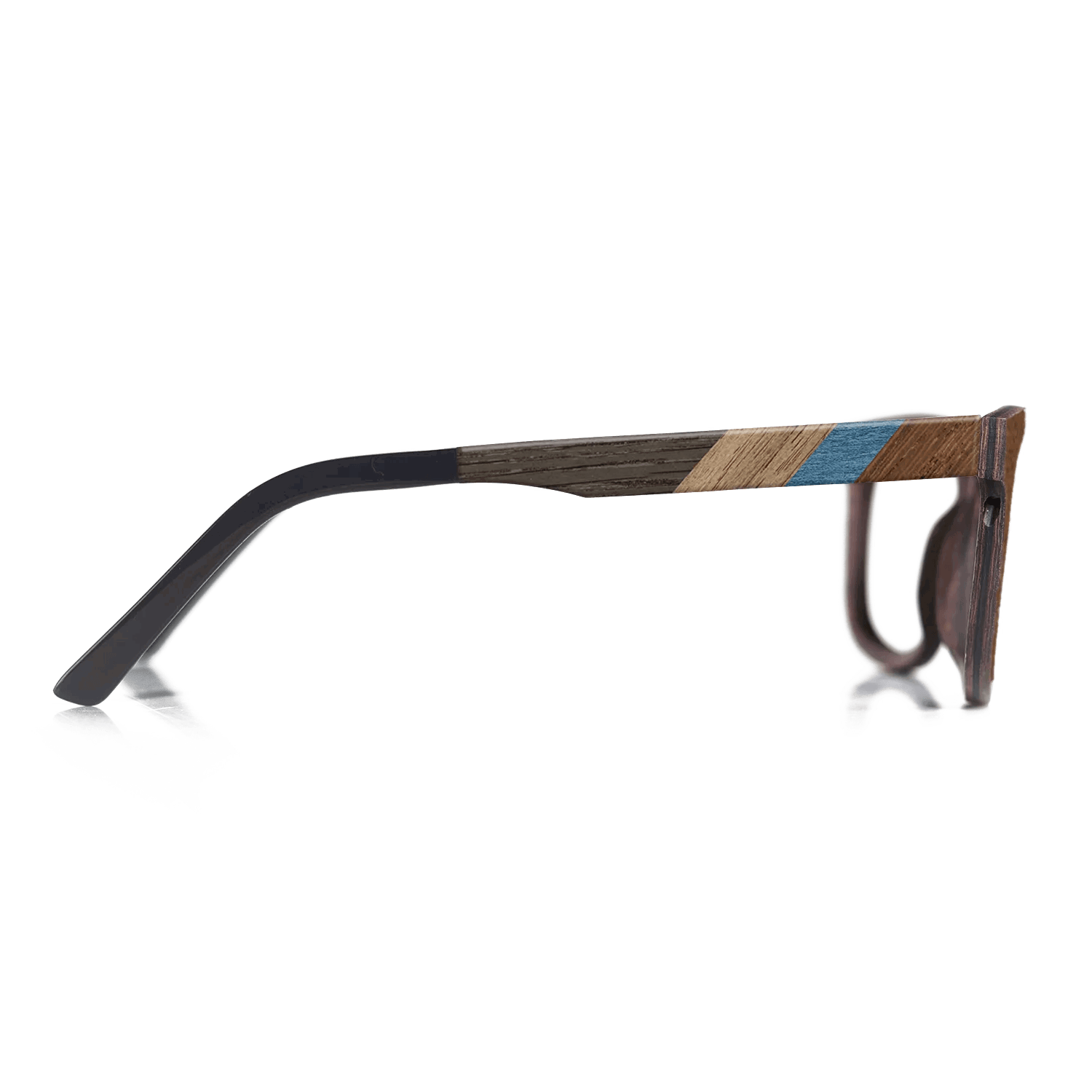 Fumed Oak,Walnut: Straight Grain,Poplar Dyed: Blue Denim,Wenge,Fumed Eucalyptus: Fractal - The Sage - Rectangle - 1187 - SIRIS wood optic