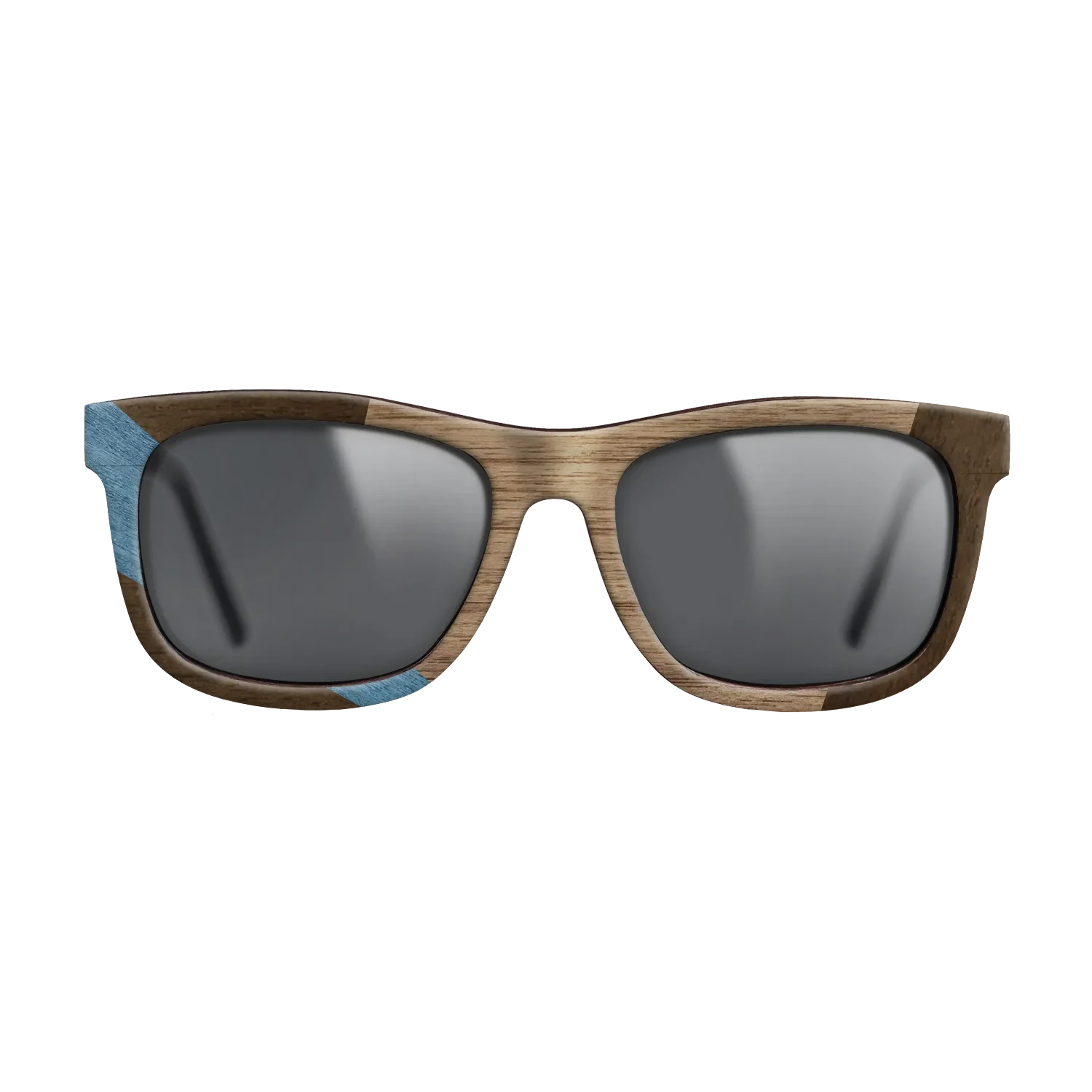 Fumed Oak,Walnut: Straight Grain,Poplar Dyed: Blue Denim,Ziricote Dark Quartered: Wedge - The Hero - Square - 1976 - SIRIS wood optic