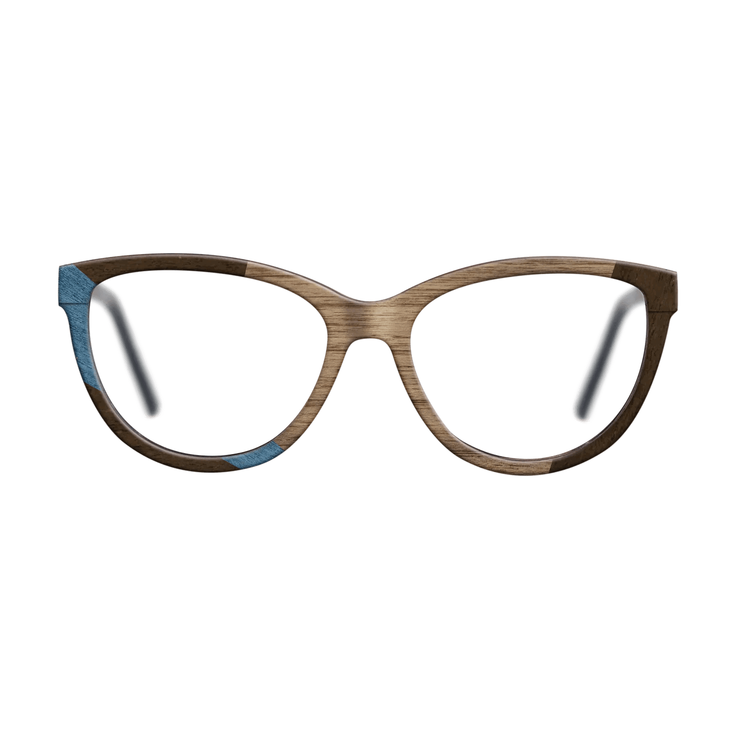 Fumed Oak,Walnut: Straight Grain,Poplar Dyed: Blue Denim,Ziricote Dark Quartered: Wedge - The Maiden - Cat - 1976 - SIRIS wood optic