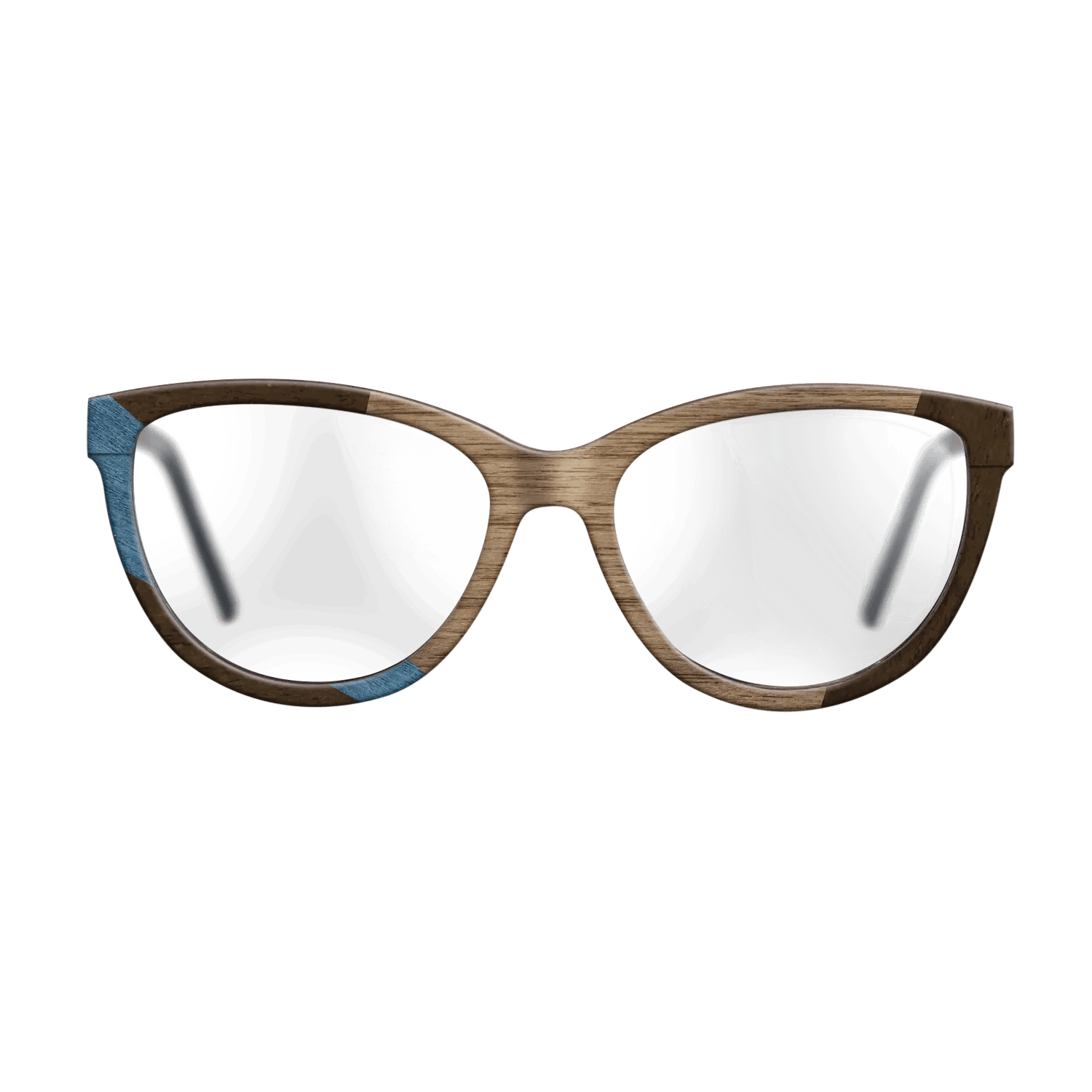 Fumed Oak,Walnut: Straight Grain,Poplar Dyed: Blue Denim,Ziricote Dark Quartered: Wedge - The Maiden - Cat - 1976 - SIRIS wood optic