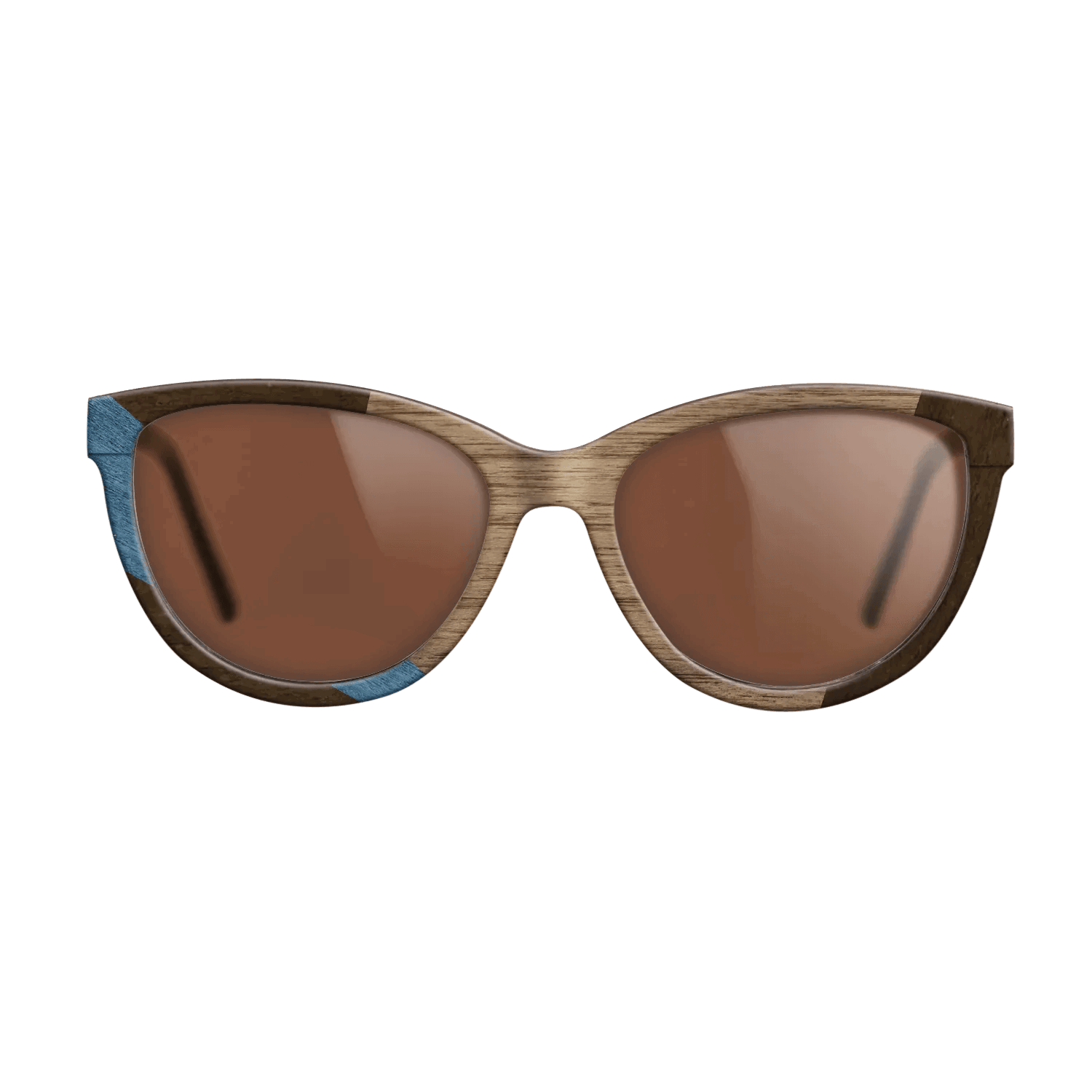 Fumed Oak,Walnut: Straight Grain,Poplar Dyed: Blue Denim,Ziricote Dark Quartered: Wedge - The Maiden - Cat - 1976 - SIRIS wood optic