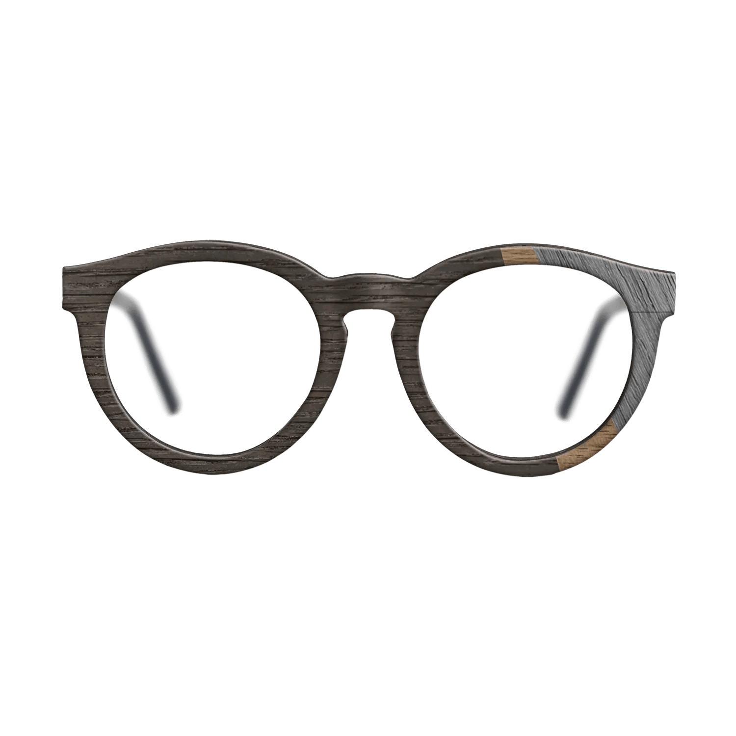 Fumed Oak,Walnut: Straight Grain,Poplar Dyed: Grey: Angle Cut - The Rebel - Round - SIRIS wood optic