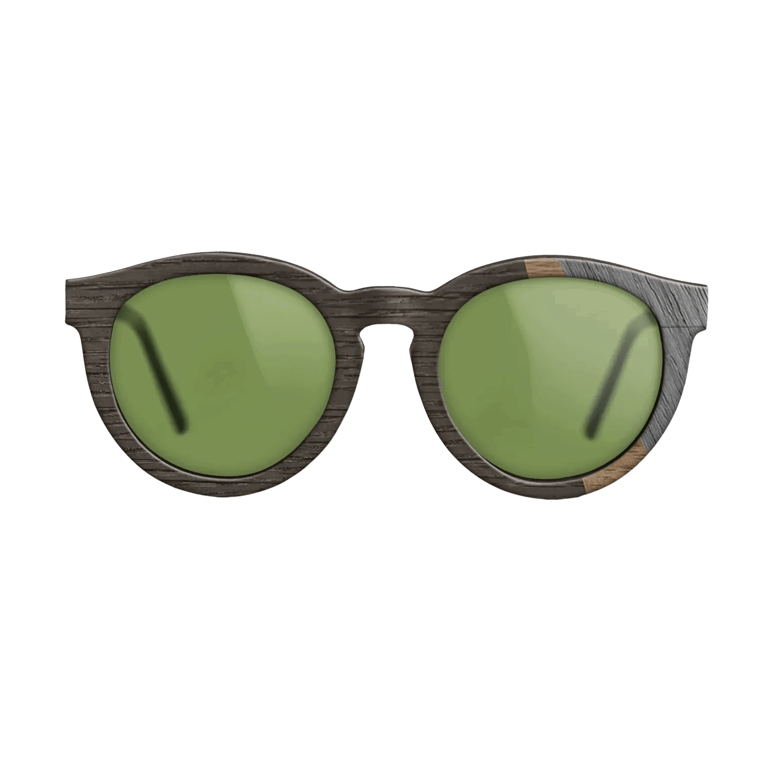 Fumed Oak,Walnut: Straight Grain,Poplar Dyed: Grey: Angle Cut - The Rebel - Round - SIRIS wood optic