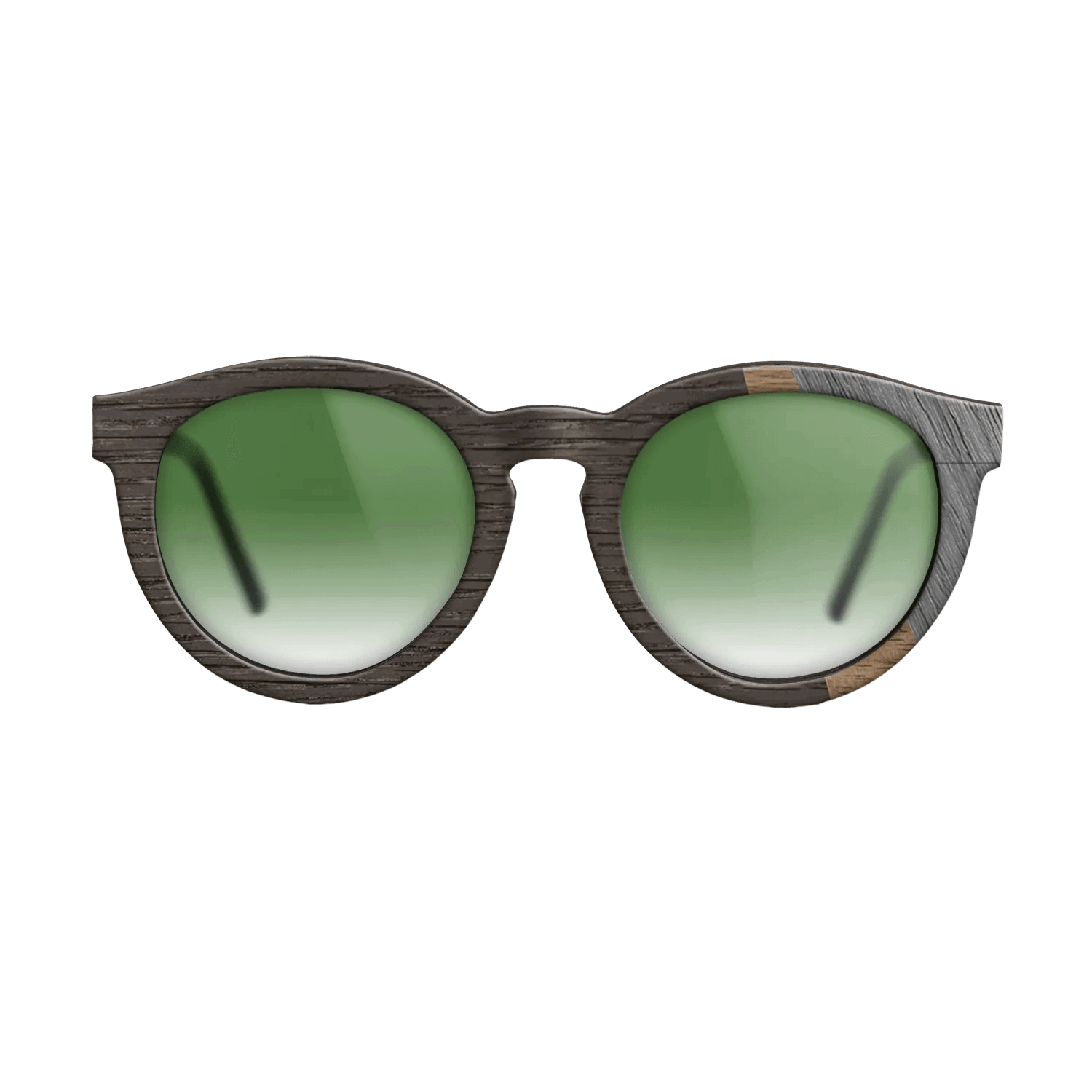 Fumed Oak,Walnut: Straight Grain,Poplar Dyed: Grey: Angle Cut - The Rebel - Round - SIRIS wood optic