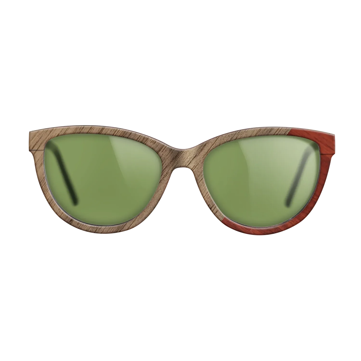 Fumed Oak,Walnut: Straight Grain,Poplar Dyed: Red: Angle Cut - The Maiden - Cat - 2019 - SIRIS wood optic