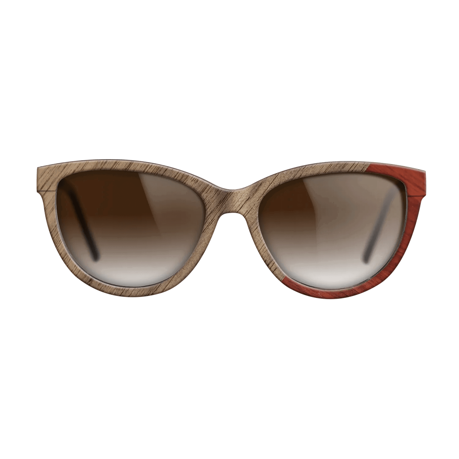 Fumed Oak,Walnut: Straight Grain,Poplar Dyed: Red: Angle Cut - The Maiden - Cat - 2019 - SIRIS wood optic