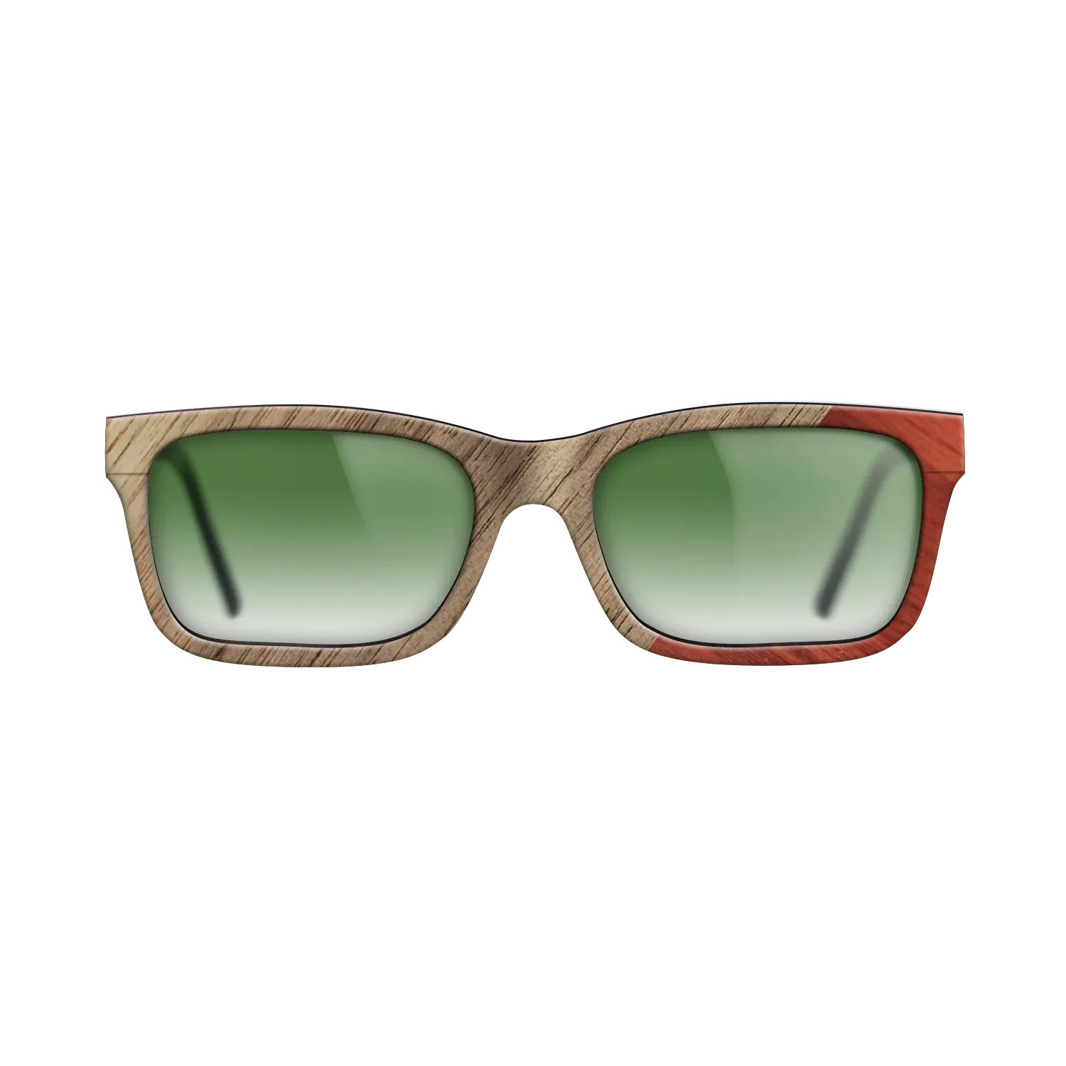 Fumed Oak,Walnut: Straight Grain,Poplar Dyed: Red: Angle Cut - The Sage - Rectangle - 2019 - SIRIS wood optic