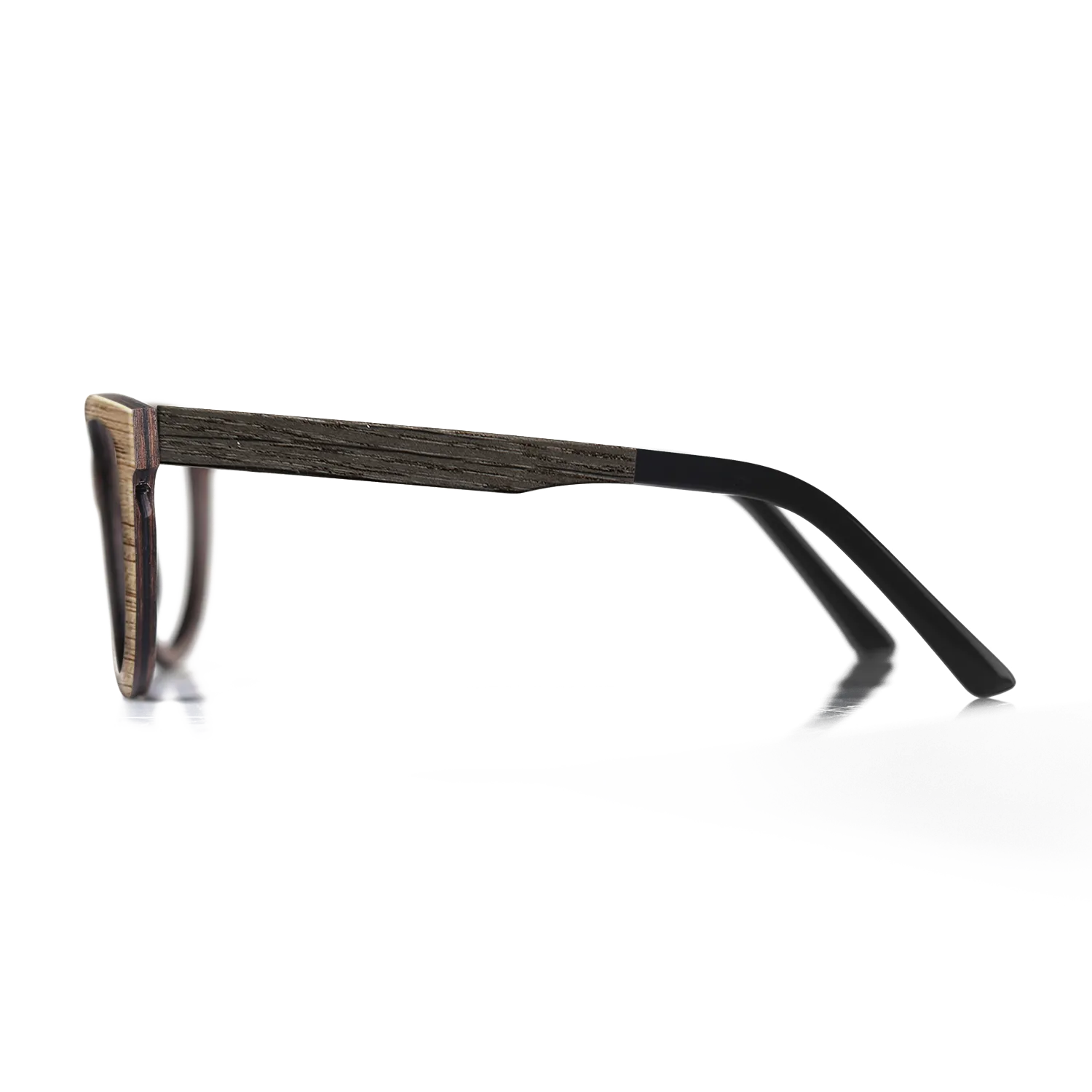 Fumed Oak,Walnut: Straight Grain,Poplar Dyed: Yellow,Poplar Dyed: Blue Denim,Italian Ebony: Mosaic - The Hero - Square - SIRIS wood optic