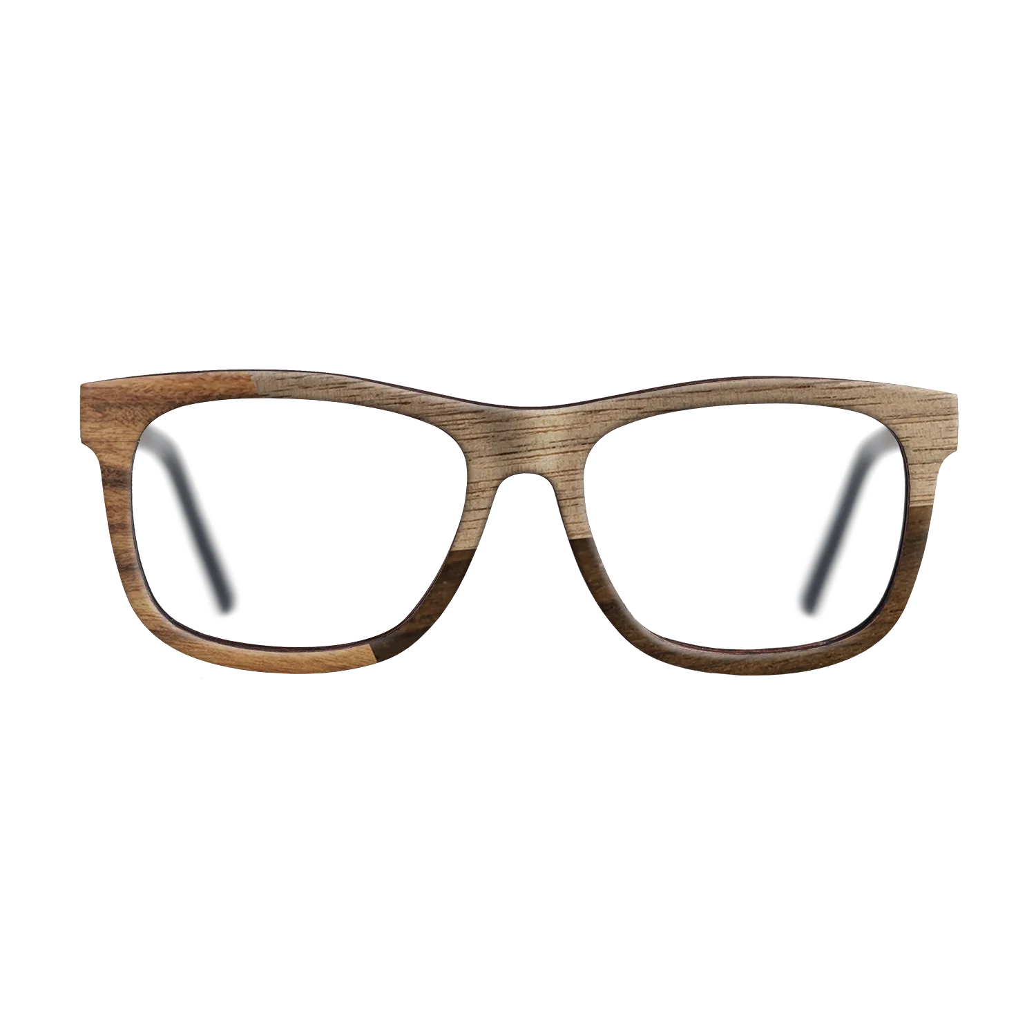 Fumed Oak,Walnut: Straight Grain,Santos Rosewood Dark,Ziricote Dark Quartered: Angle Cut - The Hero - Square - 1223 - SIRIS wood optic