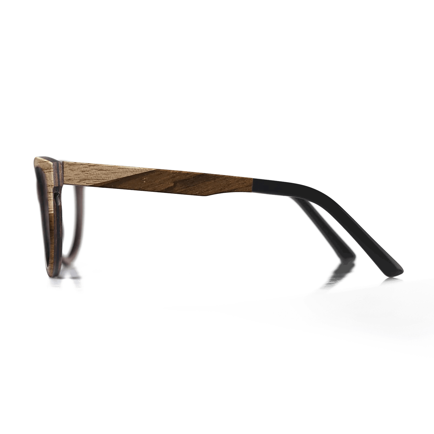 Fumed Oak,Walnut: Straight Grain,Santos Rosewood Dark,Ziricote Dark Quartered: Angle Cut - The Sage - Rectangle - 1223 - SIRIS wood optic