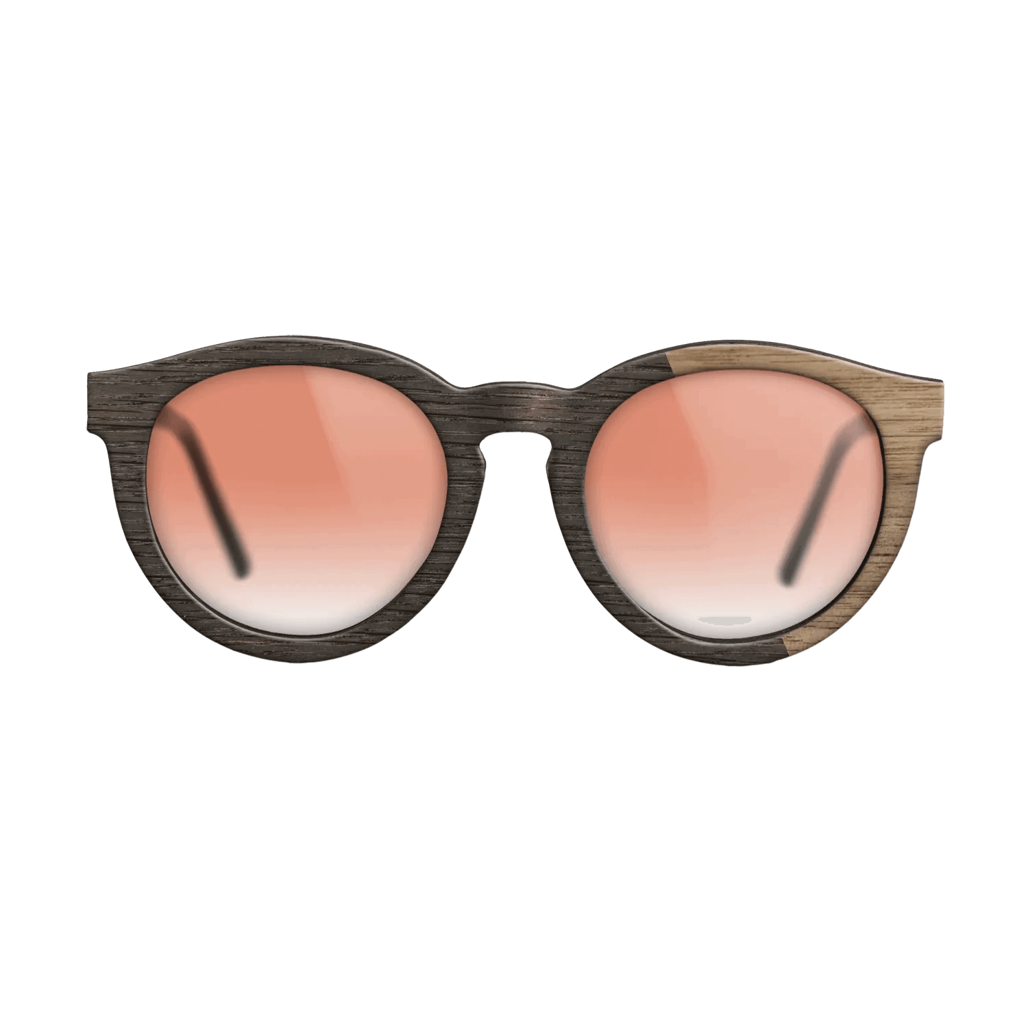 Fumed Oak,Walnut: Straight Grain: Splice - The Rebel - Round - 1329 - SIRIS wood optic