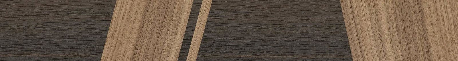 Fumed Oak,Walnut: Straight Grain: Splice - The Rebel - Round - 1895 - SIRIS wood optic