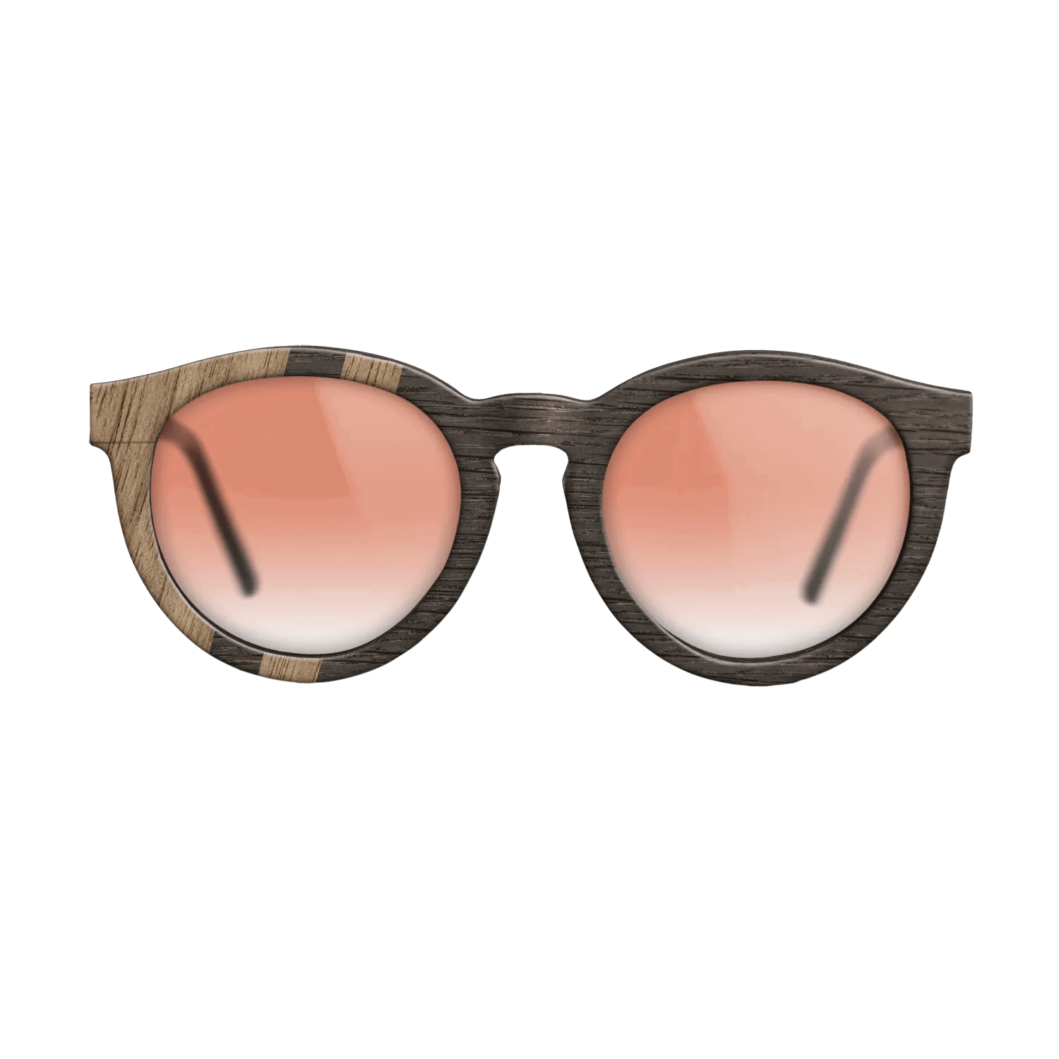 Fumed Oak,Walnut: Straight Grain: Splice - The Rebel - Round - 1895 - SIRIS wood optic