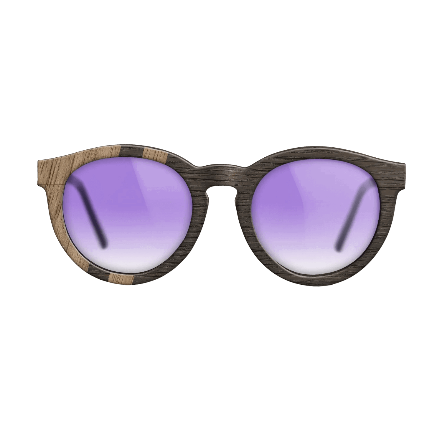 Fumed Oak,Walnut: Straight Grain: Splice - The Rebel - Round - 1895 - SIRIS wood optic