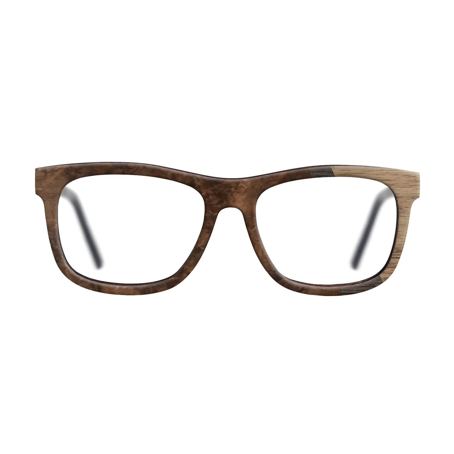 Fumed Oak,Walnut: Straight Grain,Walnut Burl: Angle Cut - The Hero - Square - 1804 - SIRIS wood optic