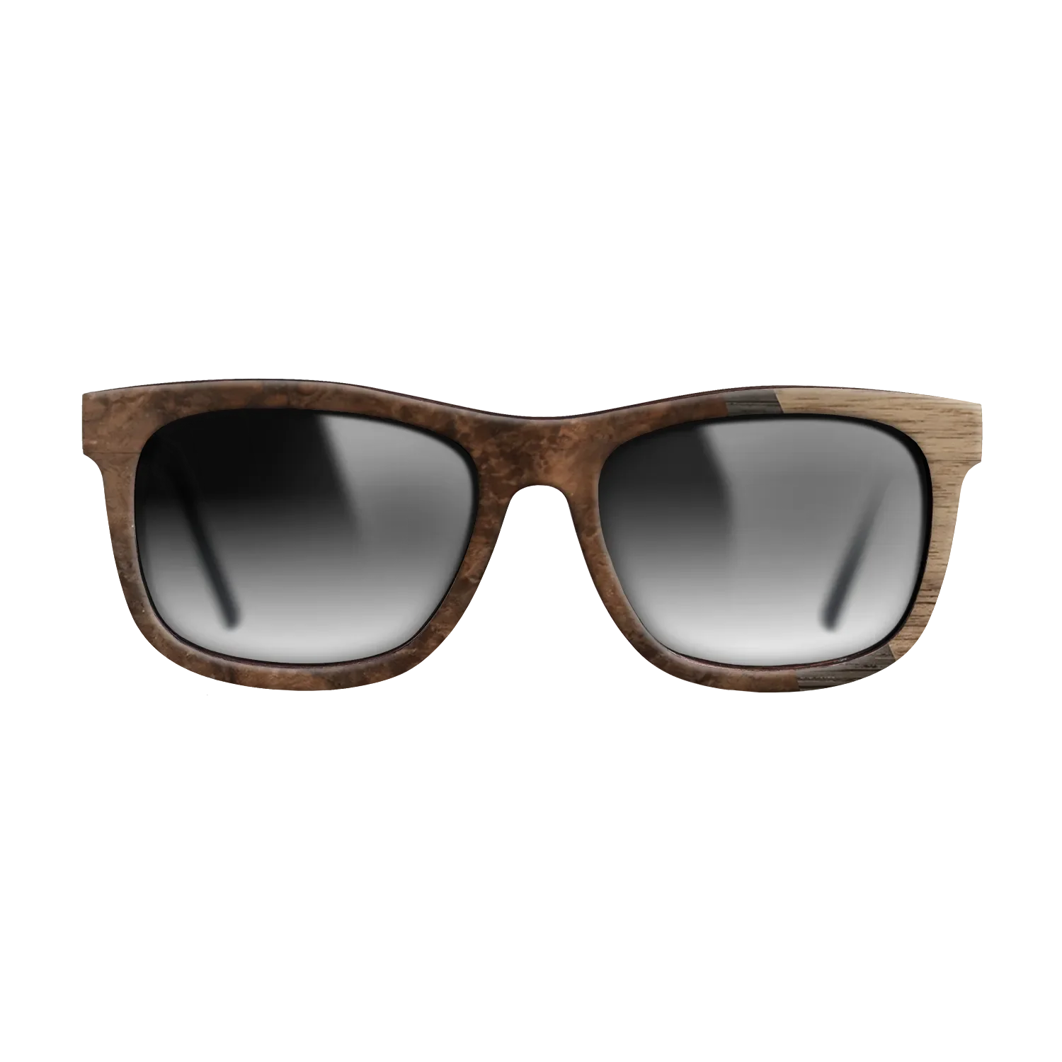 Fumed Oak,Walnut: Straight Grain,Walnut Burl: Angle Cut - The Hero - Square - 1804 - SIRIS wood optic