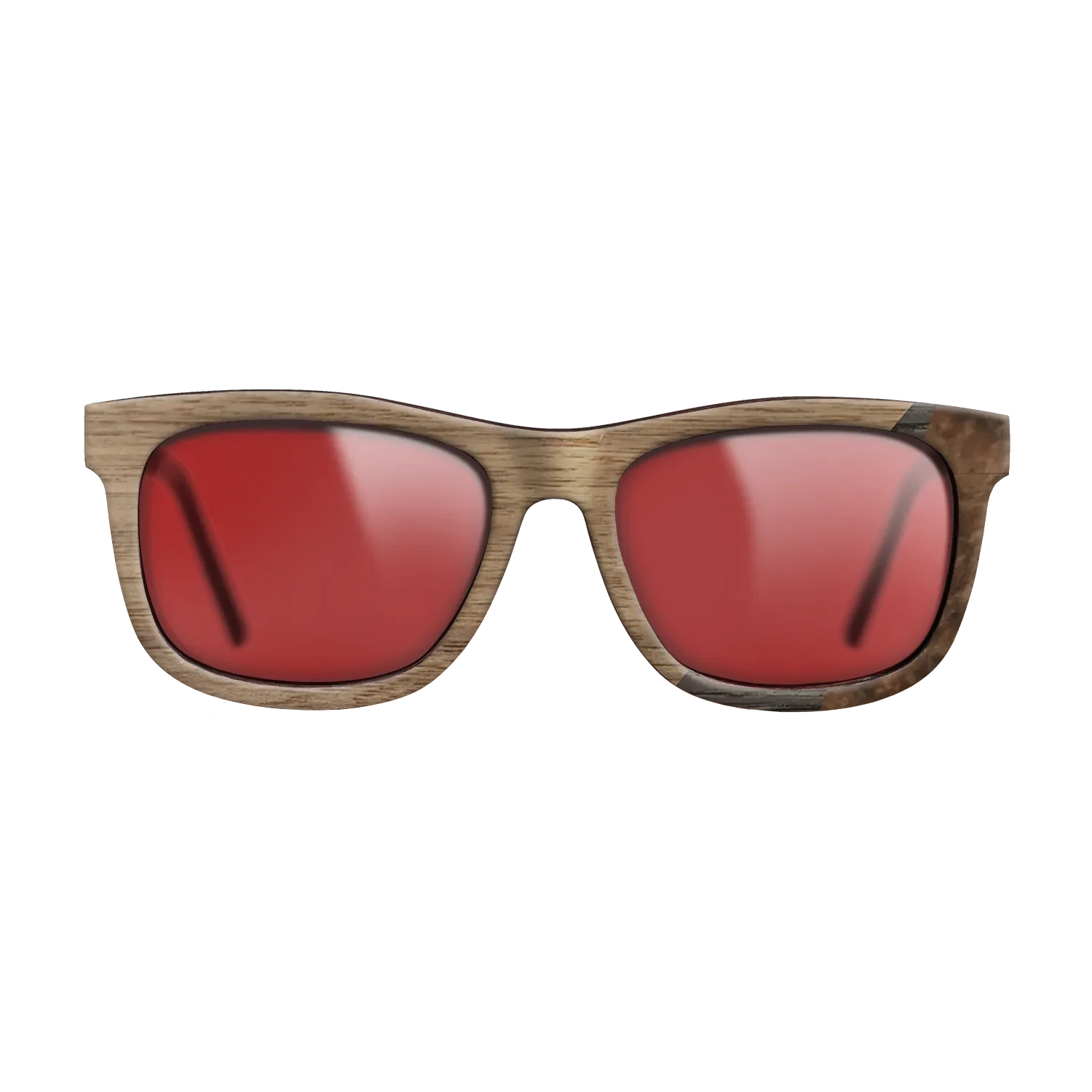 Fumed Oak,Walnut: Straight Grain,Walnut Burl: Angle Cut - The Hero - Square - SIRIS wood optic