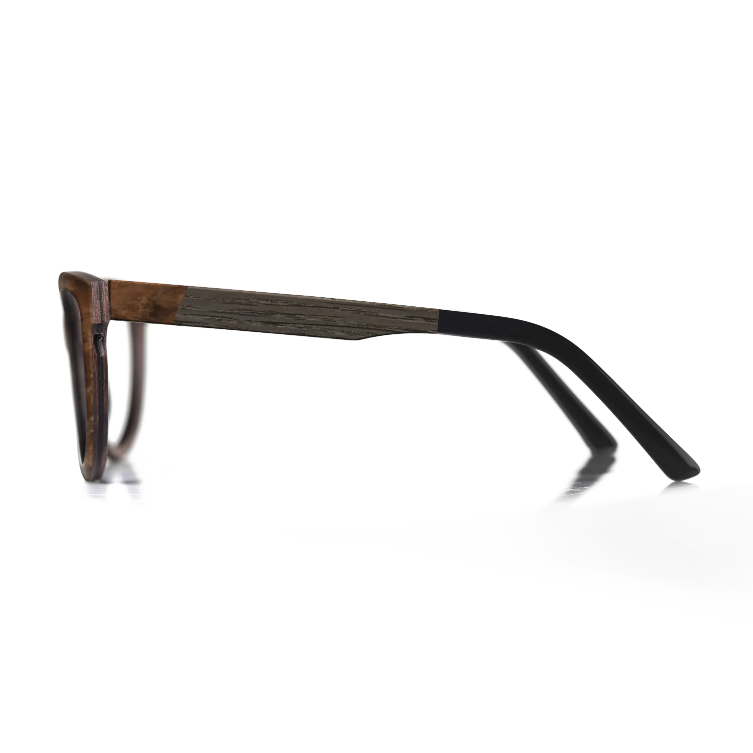 Fumed Oak,Walnut: Straight Grain,Walnut Burl: Angle Cut - The Maiden - Cat - SIRIS wood optic