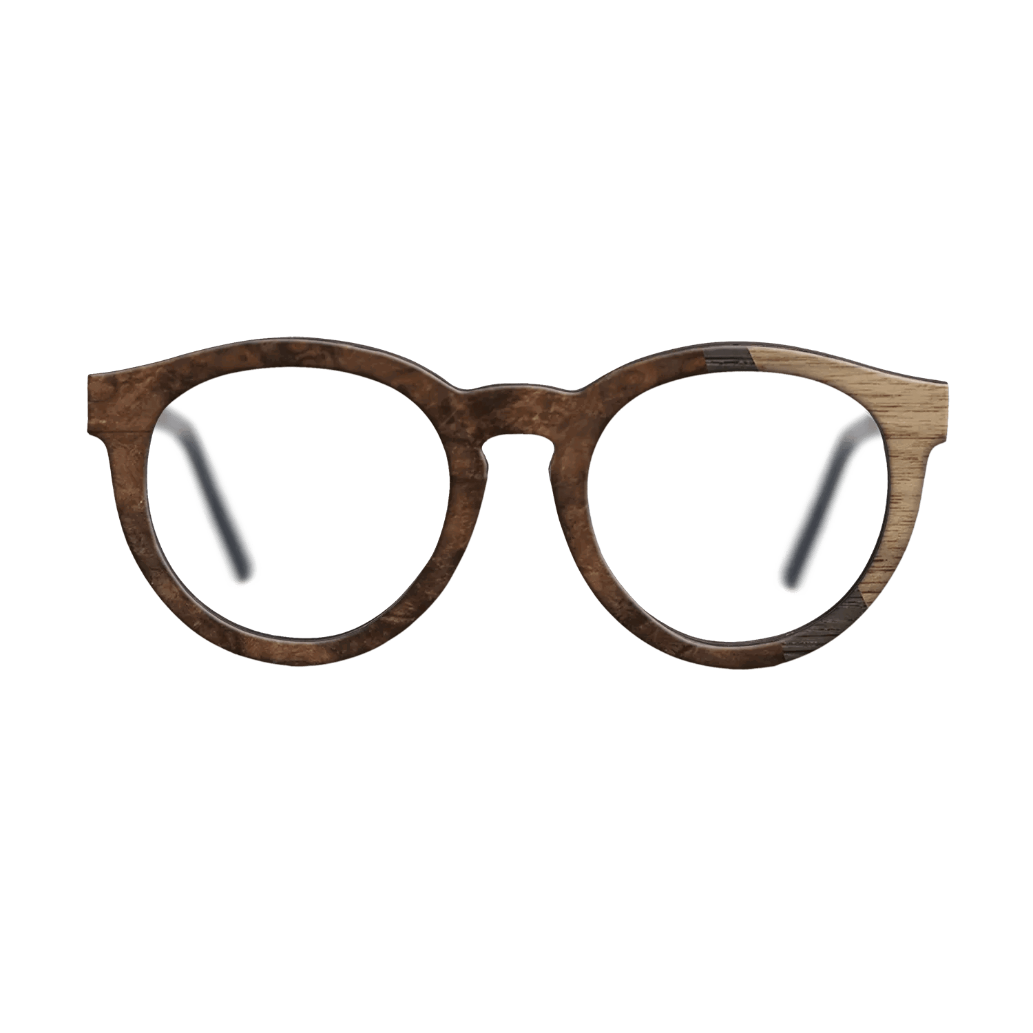 Fumed Oak,Walnut: Straight Grain,Walnut Burl: Angle Cut - The Rebel - Round - 1804 - SIRIS wood optic