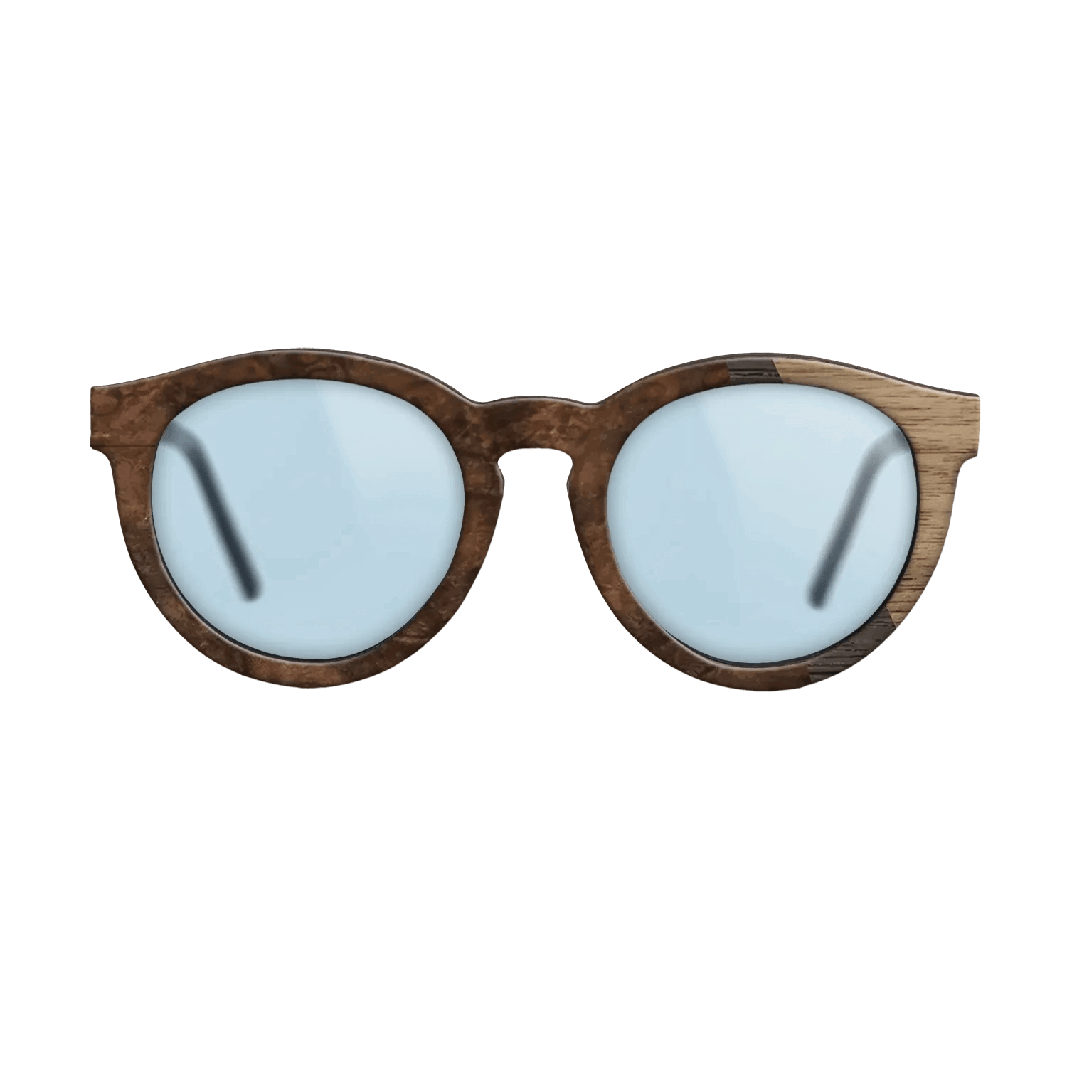 Fumed Oak,Walnut: Straight Grain,Walnut Burl: Angle Cut - The Rebel - Round - 1804 - SIRIS wood optic