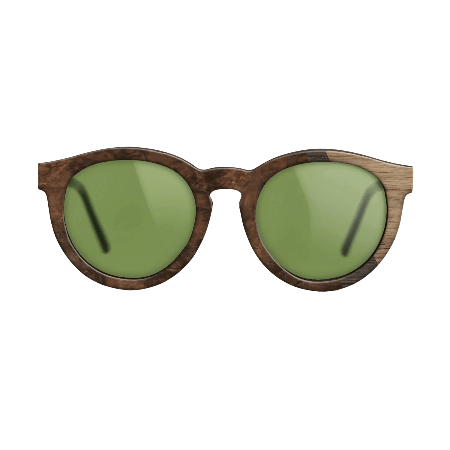 Fumed Oak,Walnut: Straight Grain,Walnut Burl: Angle Cut - The Rebel - Round - 1804 - SIRIS wood optic