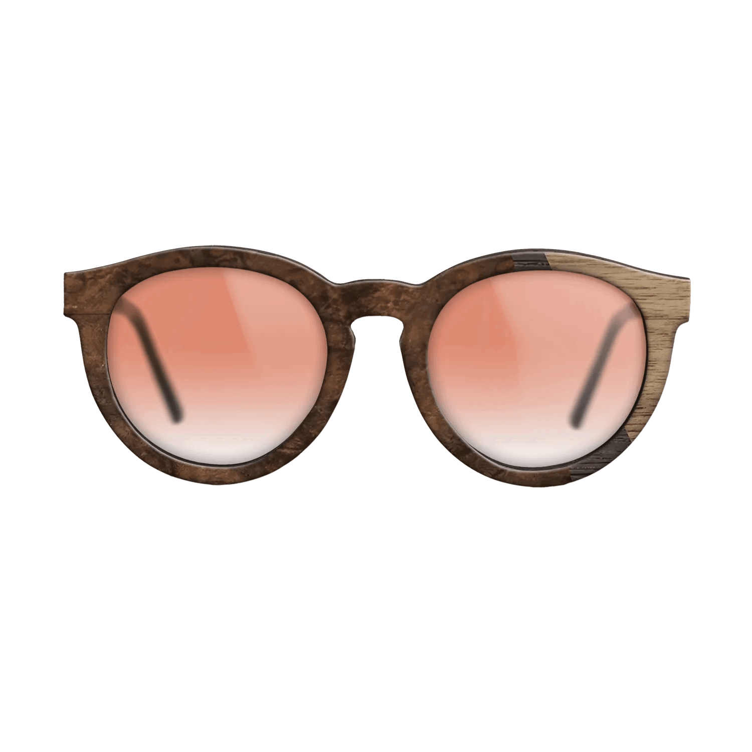 Fumed Oak,Walnut: Straight Grain,Walnut Burl: Angle Cut - The Rebel - Round - 1804 - SIRIS wood optic