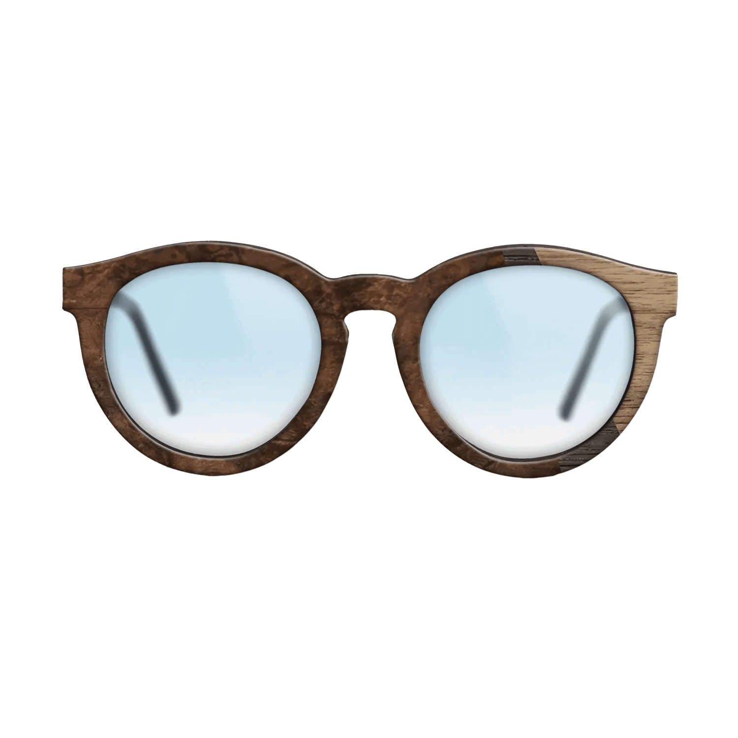 Fumed Oak,Walnut: Straight Grain,Walnut Burl: Angle Cut - The Rebel - Round - 1804 - SIRIS wood optic