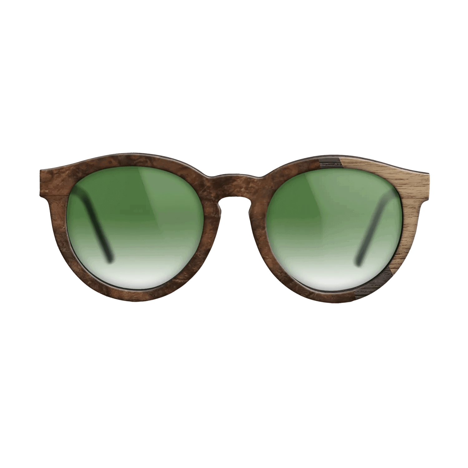 Fumed Oak,Walnut: Straight Grain,Walnut Burl: Angle Cut - The Rebel - Round - 1804 - SIRIS wood optic