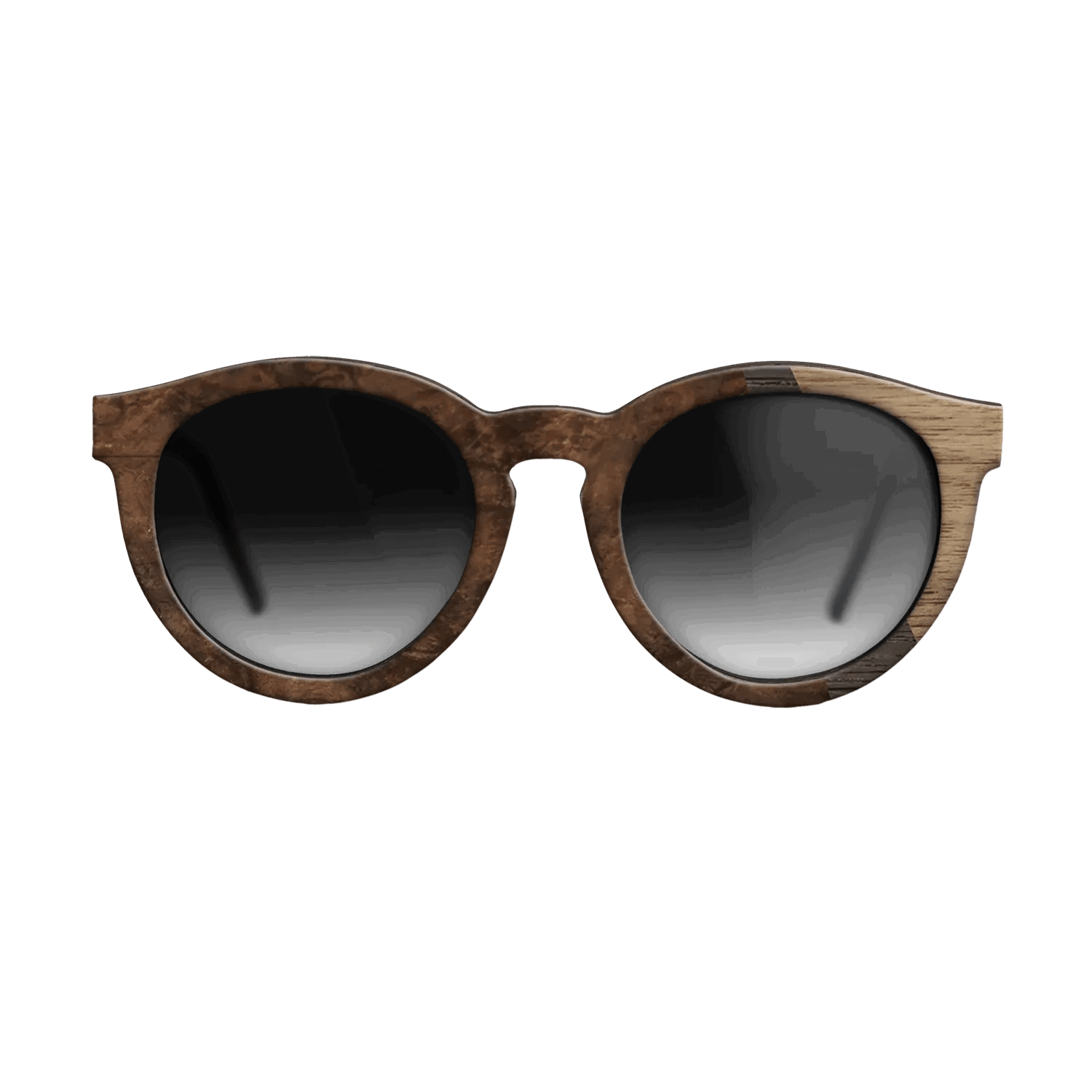 Fumed Oak,Walnut: Straight Grain,Walnut Burl: Angle Cut - The Rebel - Round - 1804 - SIRIS wood optic