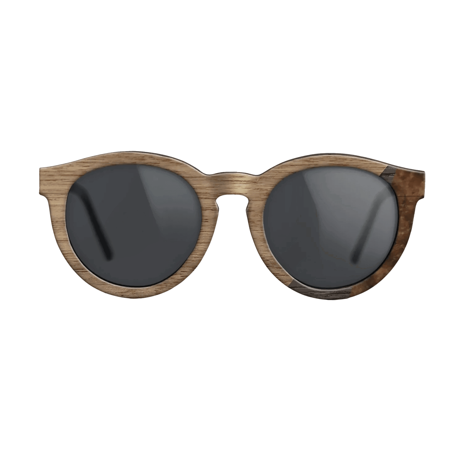 Fumed Oak,Walnut: Straight Grain,Walnut Burl: Angle Cut - The Rebel - Round - SIRIS wood optic