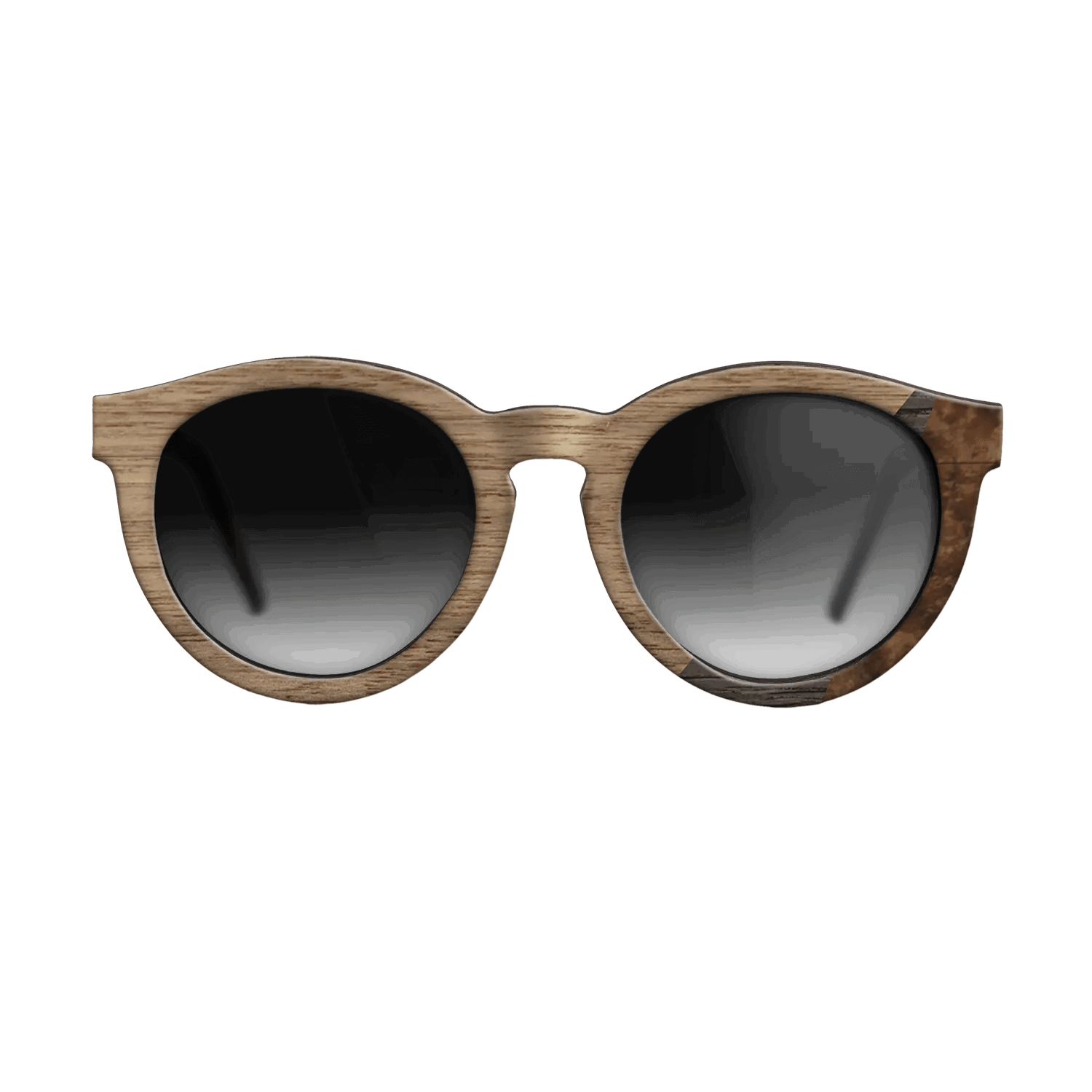 Fumed Oak,Walnut: Straight Grain,Walnut Burl: Angle Cut - The Rebel - Round - SIRIS wood optic