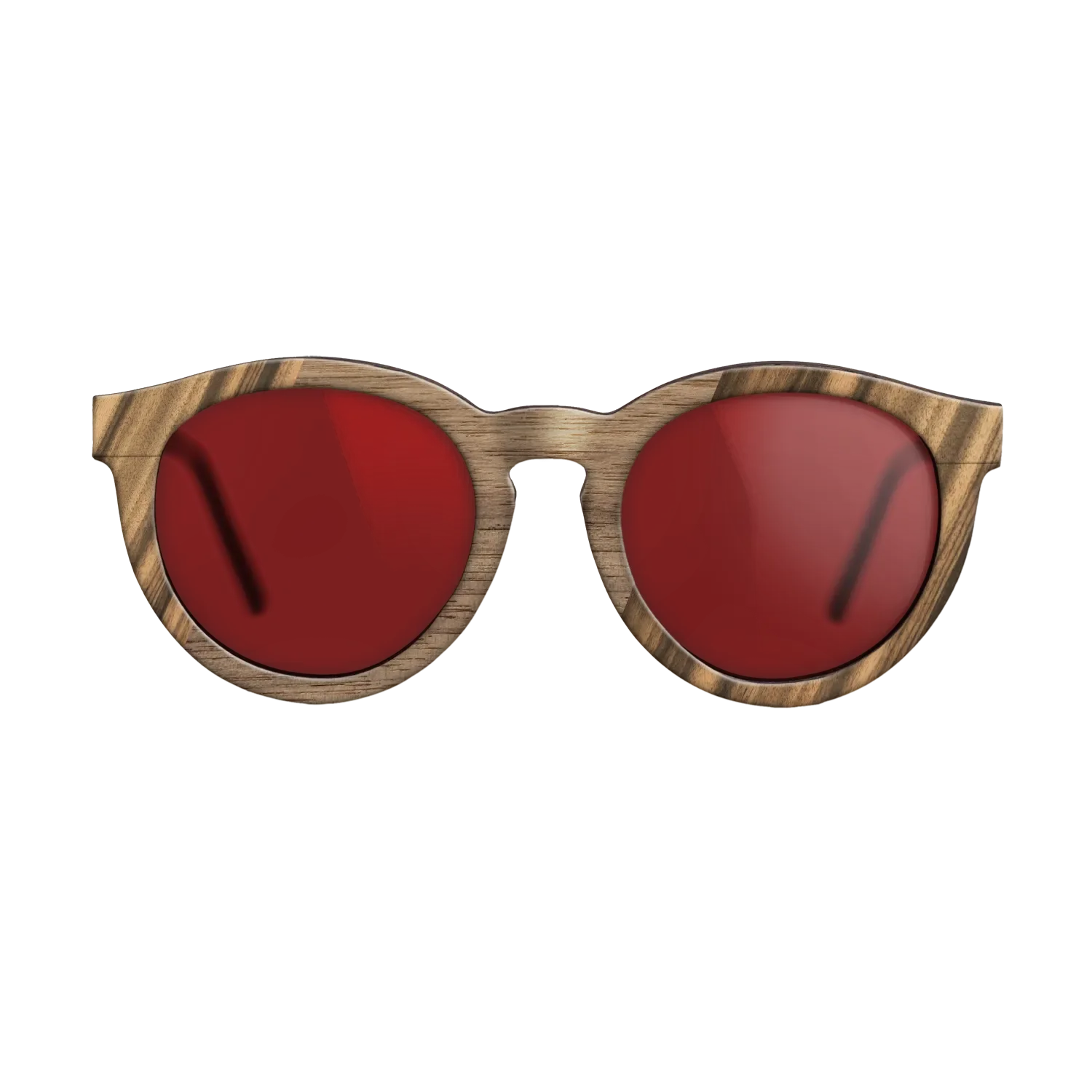 Fumed Oak,Walnut: Straight Grain,Walnut Claro Light,Zebrawood Reconstituted: Angle Cut - The Rebel - Round - 1341 - SIRIS wood optic