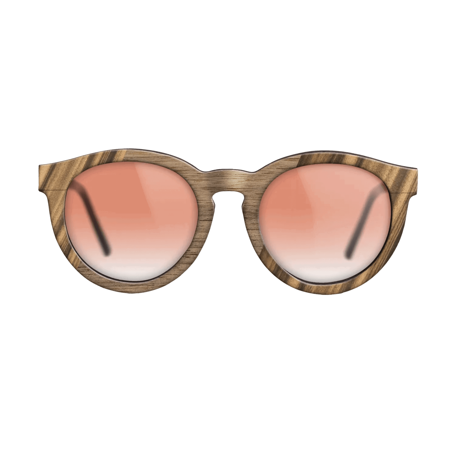 Fumed Oak,Walnut: Straight Grain,Walnut Claro Light,Zebrawood Reconstituted: Angle Cut - The Rebel - Round - 1341 - SIRIS wood optic