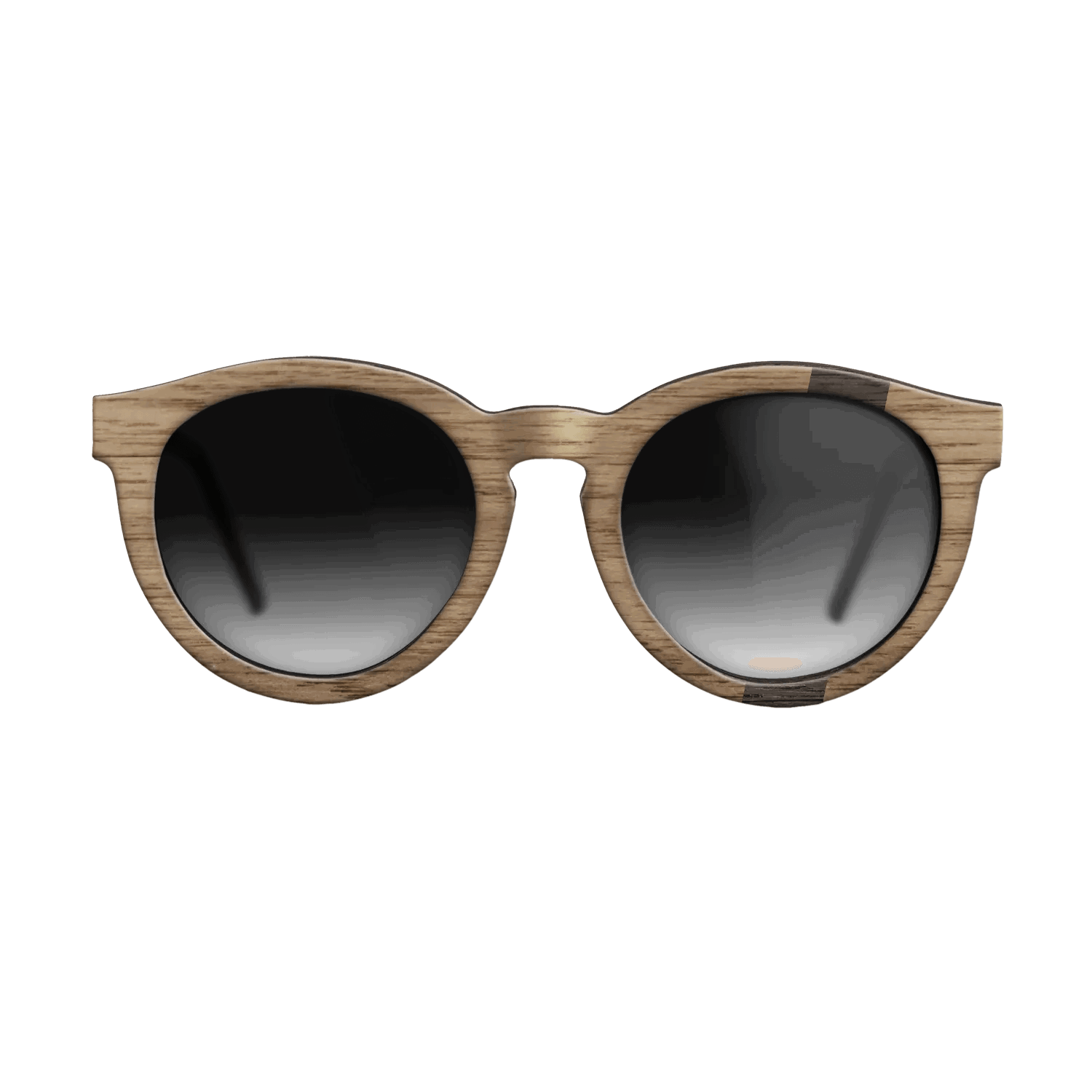 Fumed Oak,Walnut: Straight Grain: Wedge - The Rebel - Round - SIRIS wood optic