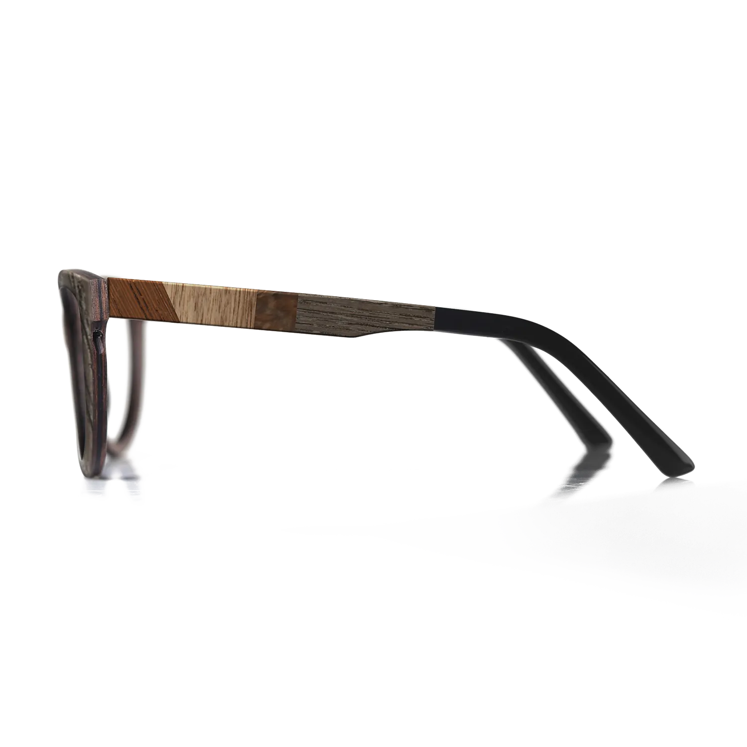 Fumed Oak,Walnut: Straight Grain,Wenge,Walnut Burl: Fractal - The Hero - Square - 1348 - SIRIS wood optic