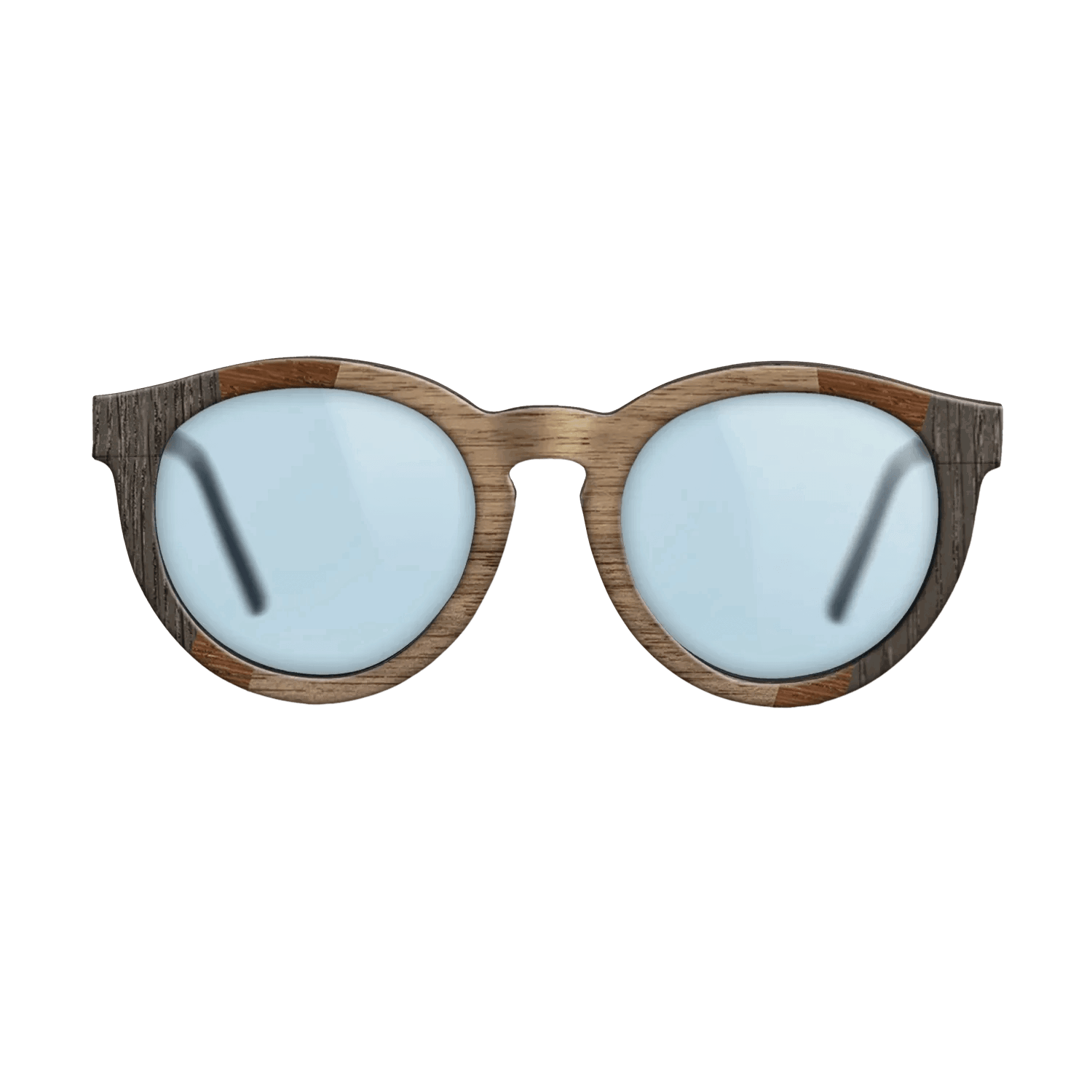 Fumed Oak,Walnut: Straight Grain,Wenge,Walnut Burl: Fractal - The Rebel - Round - 1348 - SIRIS wood optic