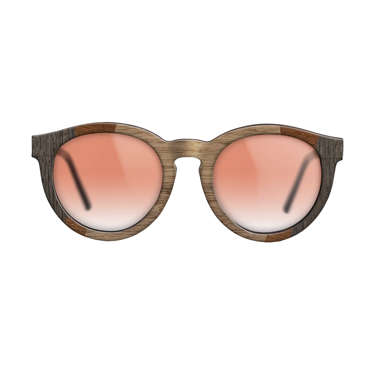 Fumed Oak,Walnut: Straight Grain,Wenge,Walnut Burl: Fractal - The Rebel - Round - 1348 - SIRIS wood optic