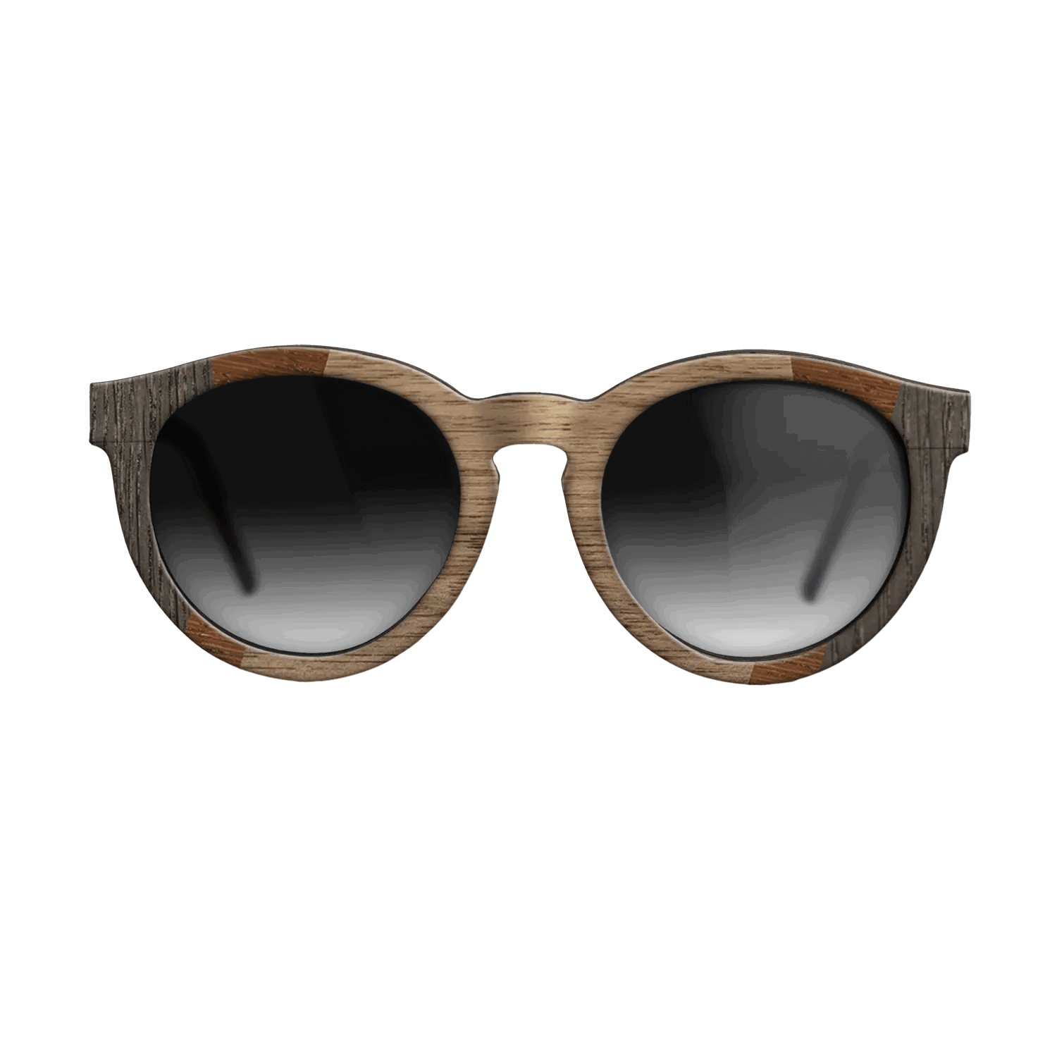 Fumed Oak,Walnut: Straight Grain,Wenge,Walnut Burl: Fractal - The Rebel - Round - 1348 - SIRIS wood optic