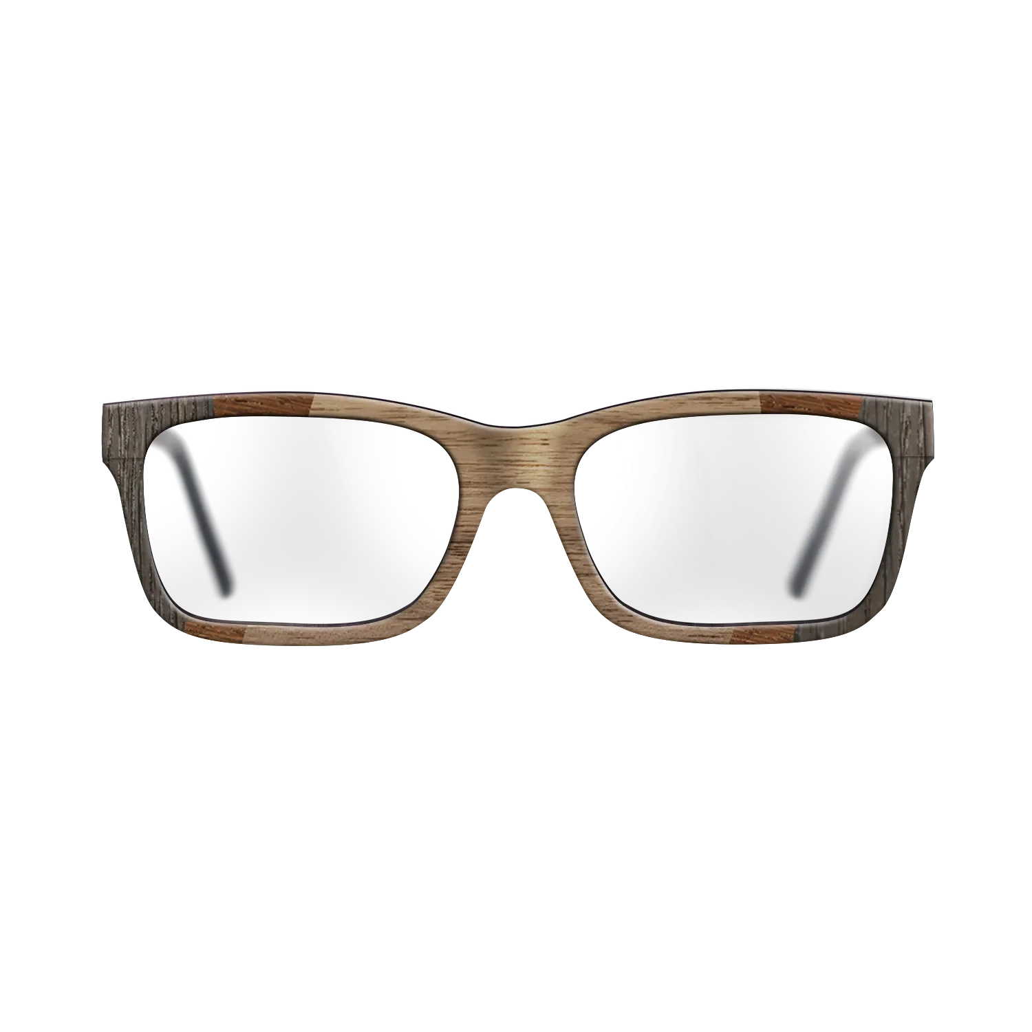 Fumed Oak,Walnut: Straight Grain,Wenge,Walnut Burl: Fractal - The Sage - Rectangle - 1348 - SIRIS wood optic