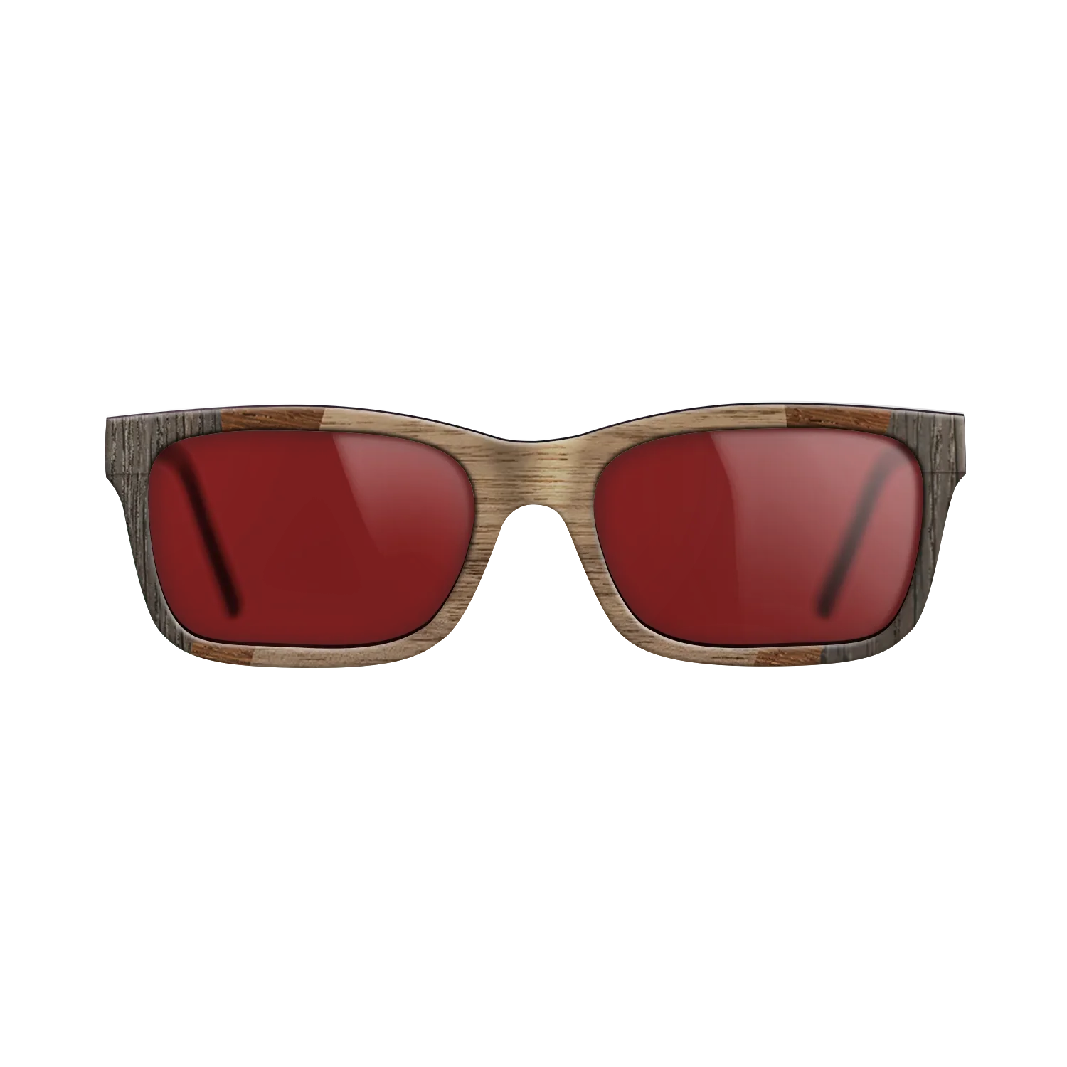 Fumed Oak,Walnut: Straight Grain,Wenge,Walnut Burl: Fractal - The Sage - Rectangle - 1348 - SIRIS wood optic