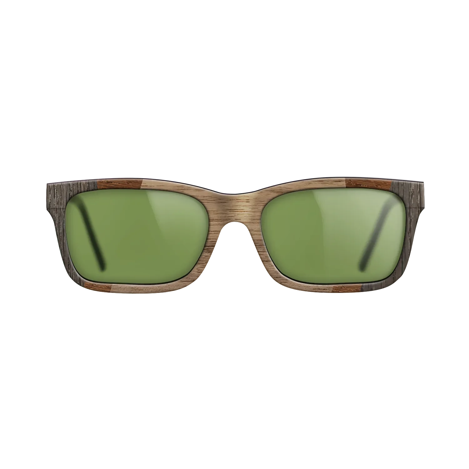 Fumed Oak,Walnut: Straight Grain,Wenge,Walnut Burl: Fractal - The Sage - Rectangle - 1348 - SIRIS wood optic