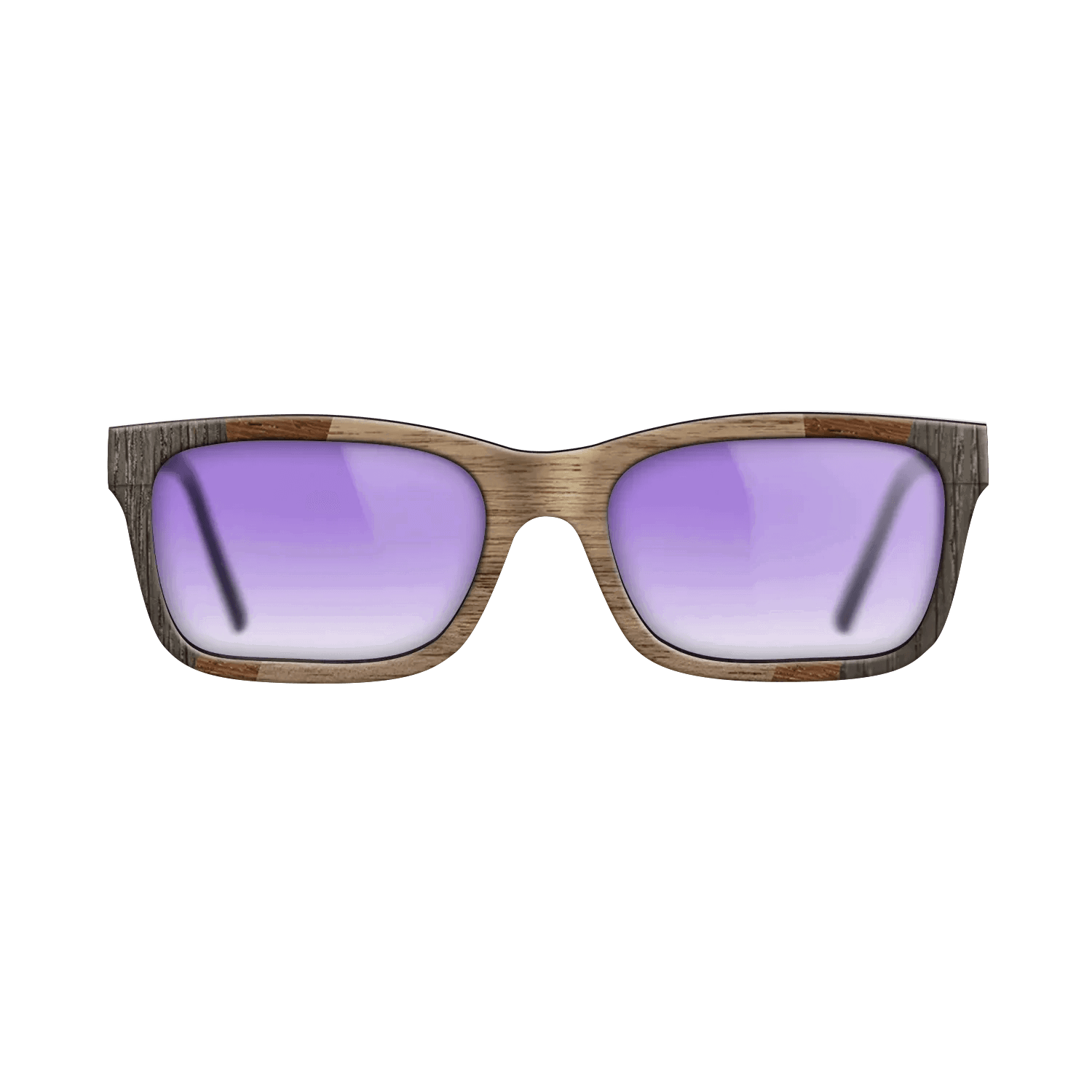 Fumed Oak,Walnut: Straight Grain,Wenge,Walnut Burl: Fractal - The Sage - Rectangle - 1348 - SIRIS wood optic