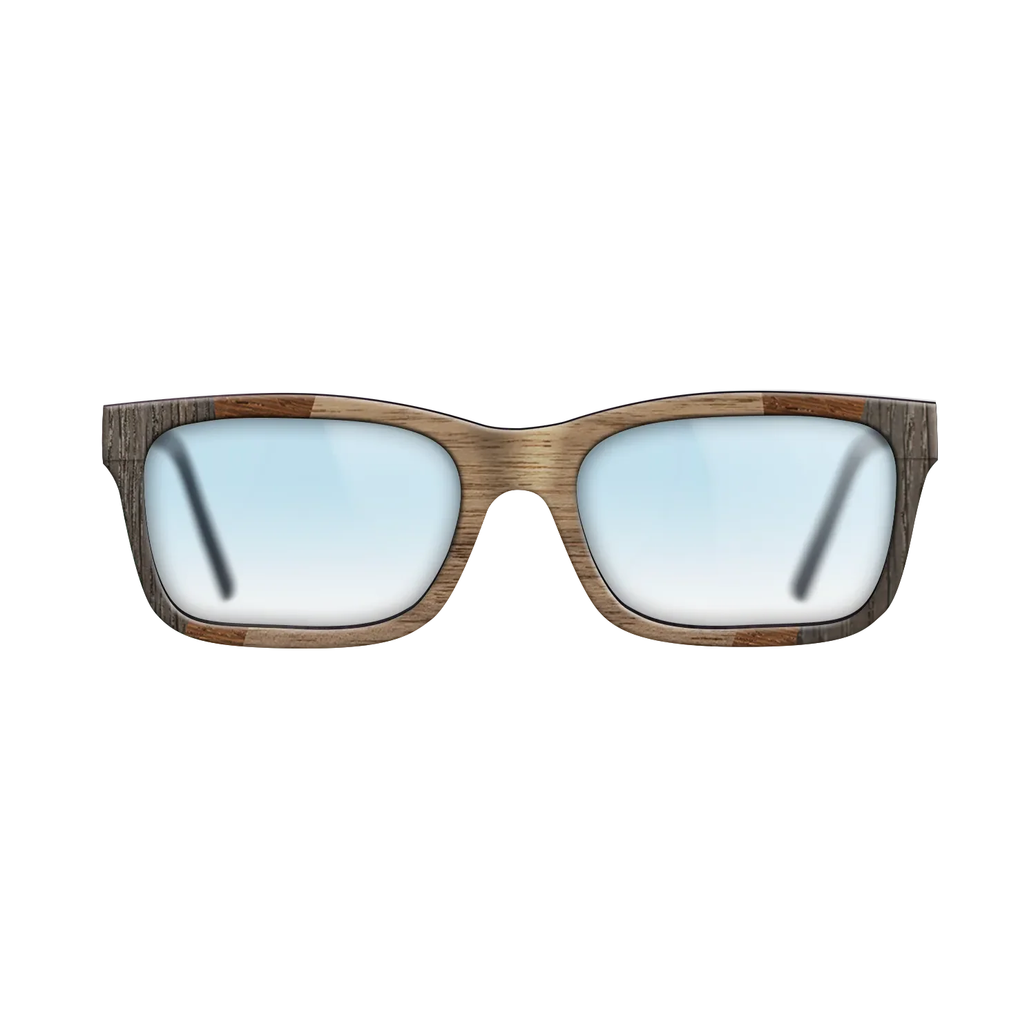 Fumed Oak,Walnut: Straight Grain,Wenge,Walnut Burl: Fractal - The Sage - Rectangle - 1348 - SIRIS wood optic