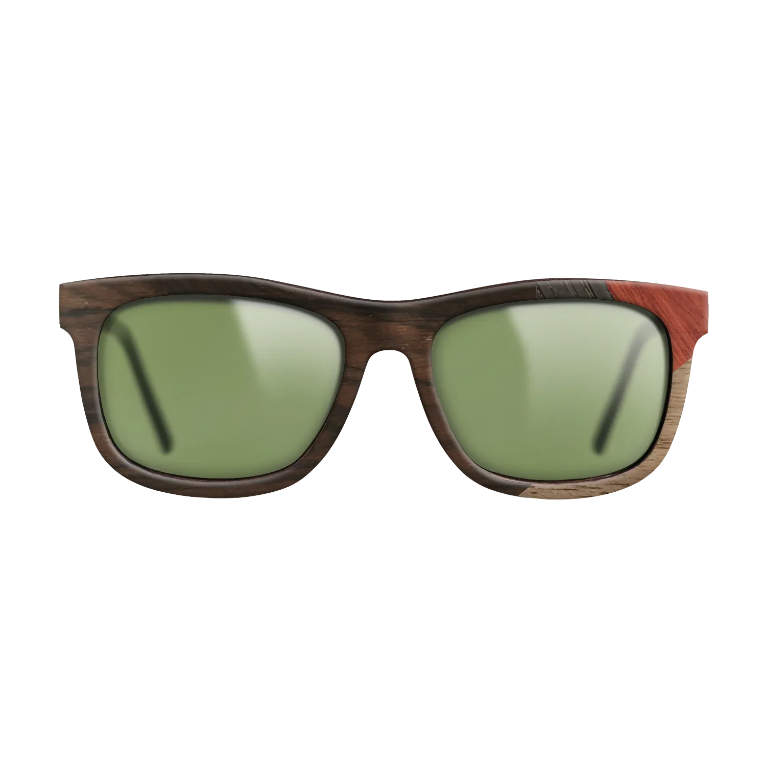 Fumed Oak,Walnut: Straight Grain,Ziricote Dark Quartered,Poplar Dyed: Red: Mosaic - The Hero - Square - 729 - SIRIS wood optic